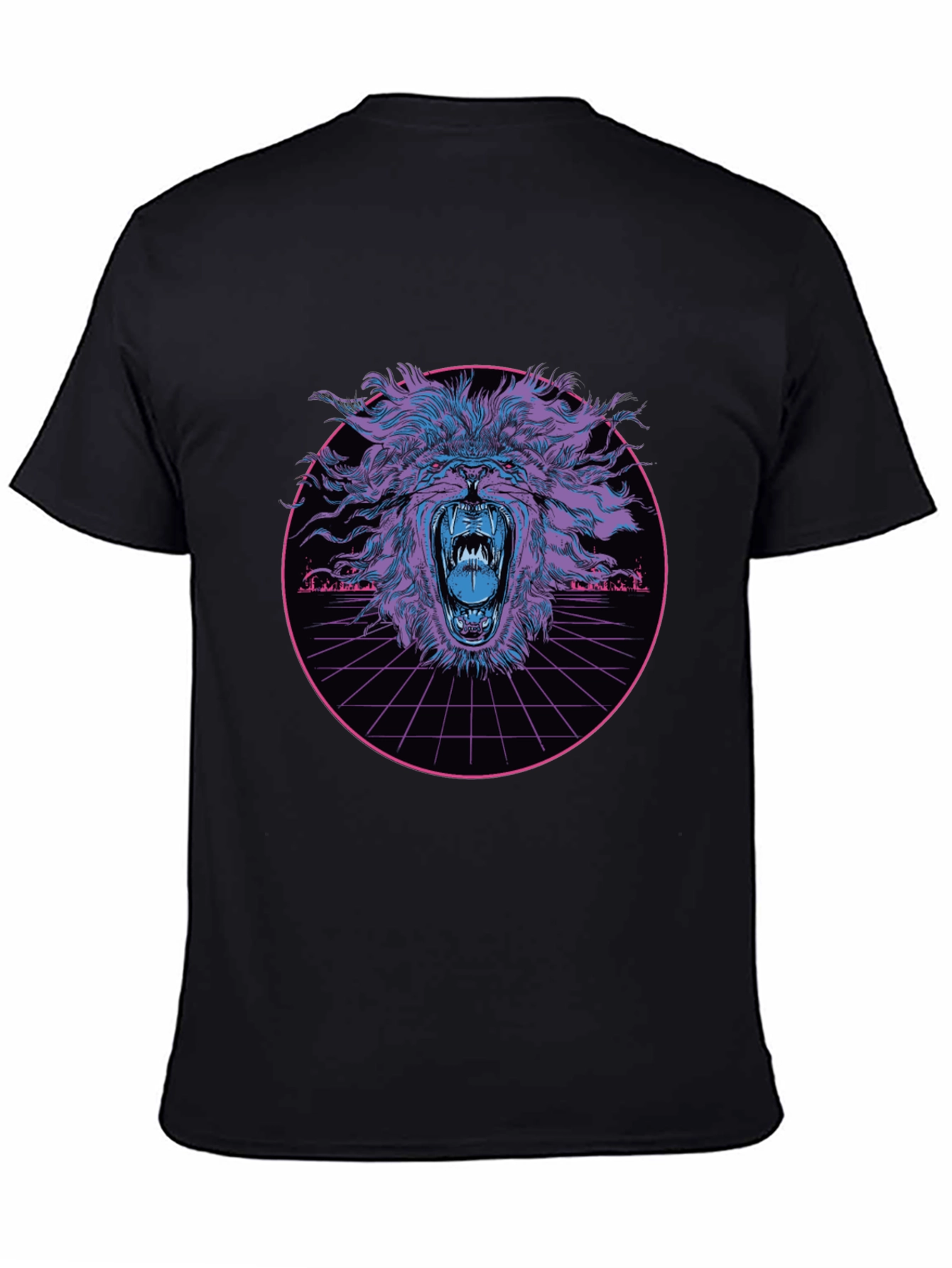 Retro Lion Graphic T-Shirt