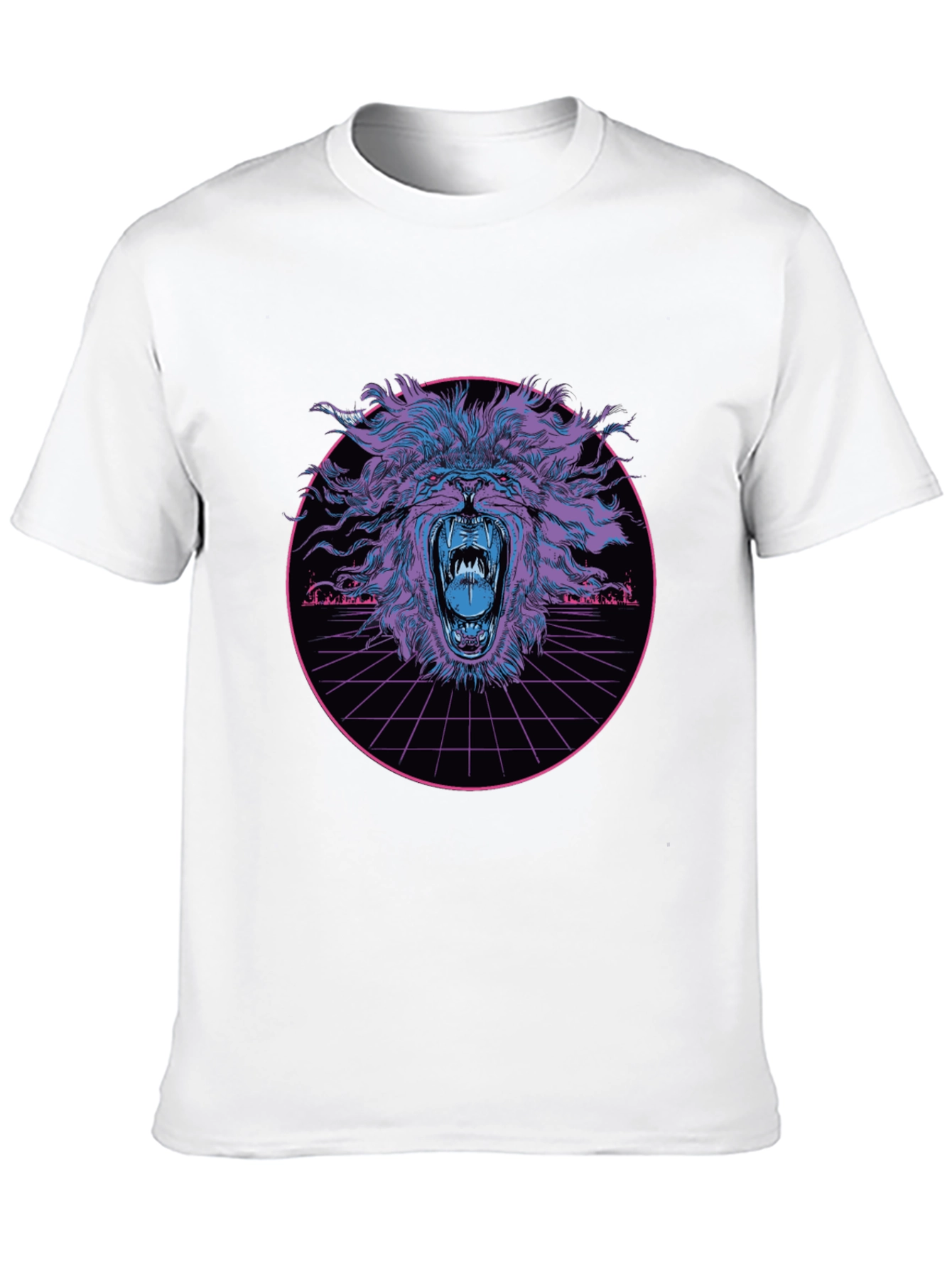 Retro Lion Graphic T-Shirt