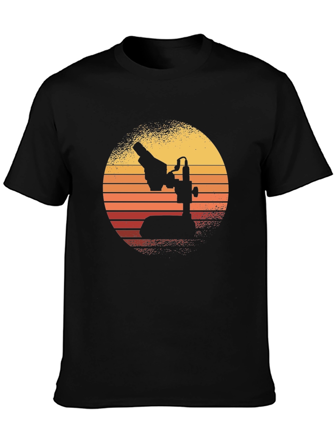 Retro Microscope Graphic Tee - Science Enthusiast Apparel