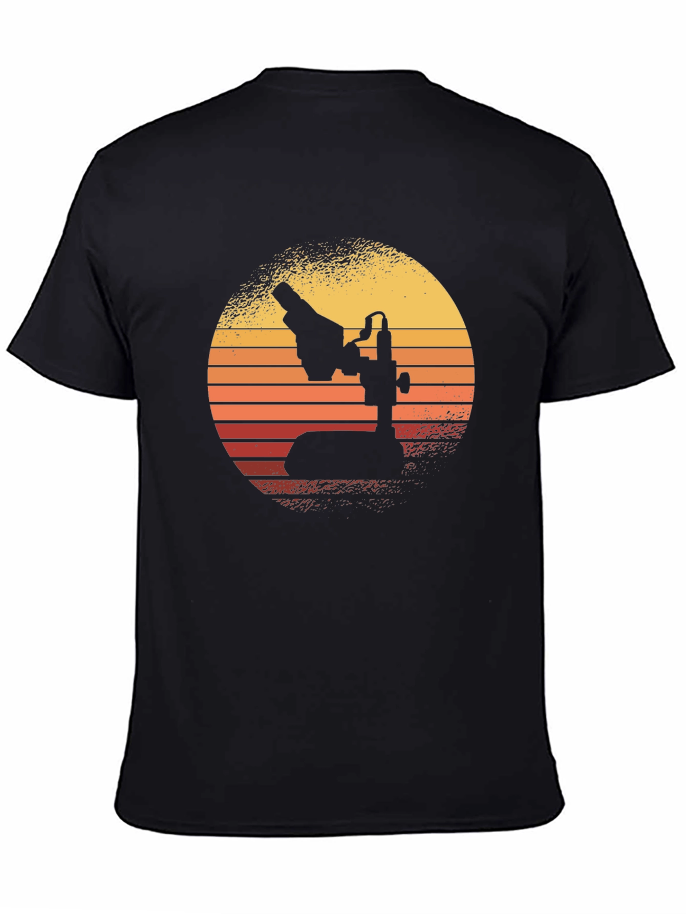 Retro Microscope Graphic Tee - Science Enthusiast Apparel