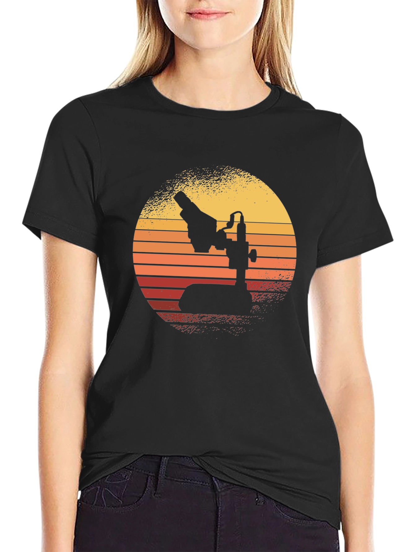 Retro Microscope Graphic Tee - Science Enthusiast Apparel