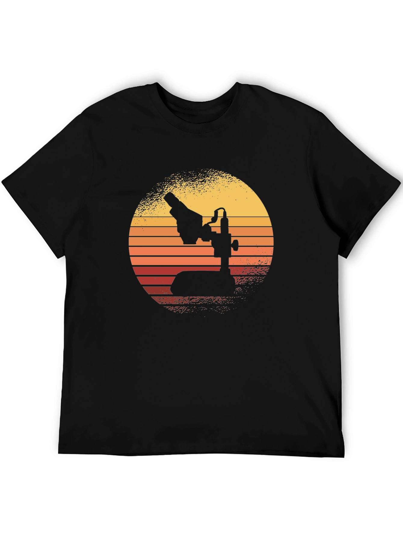 Retro Microscope Graphic Tee - Science Enthusiast Apparel