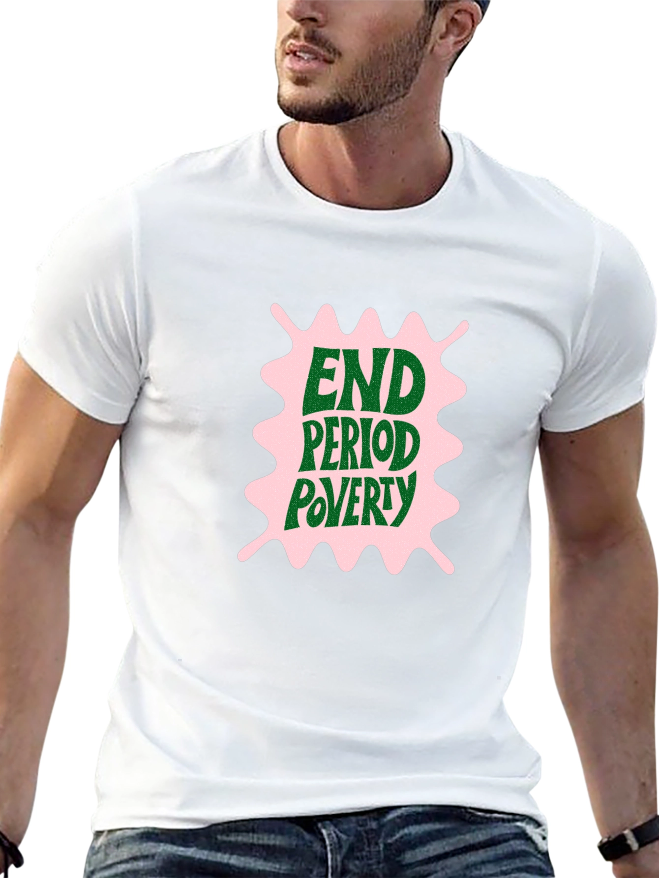End Period Poverty Graphic Tee - Black
