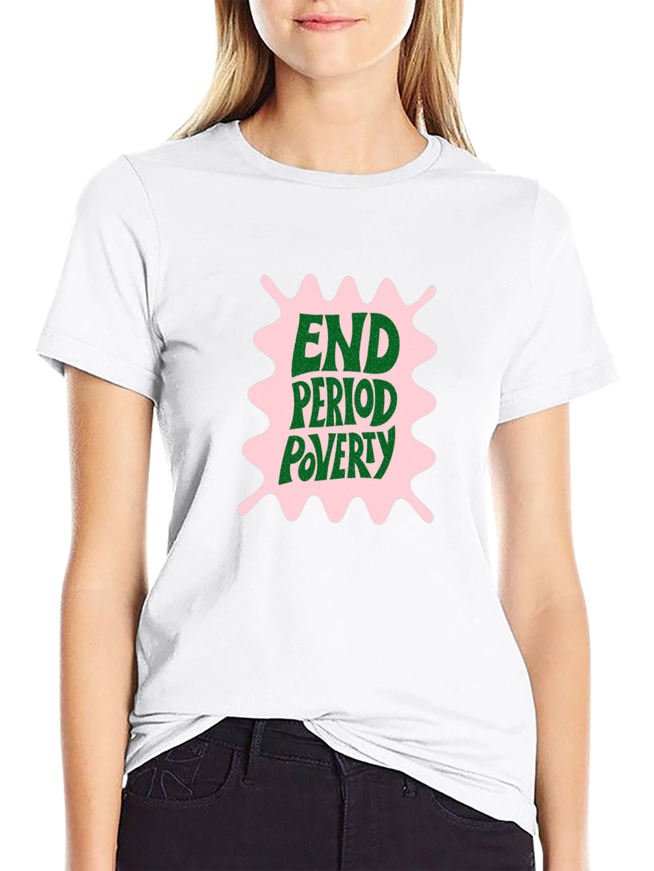 End Period Poverty Graphic Tee - Black