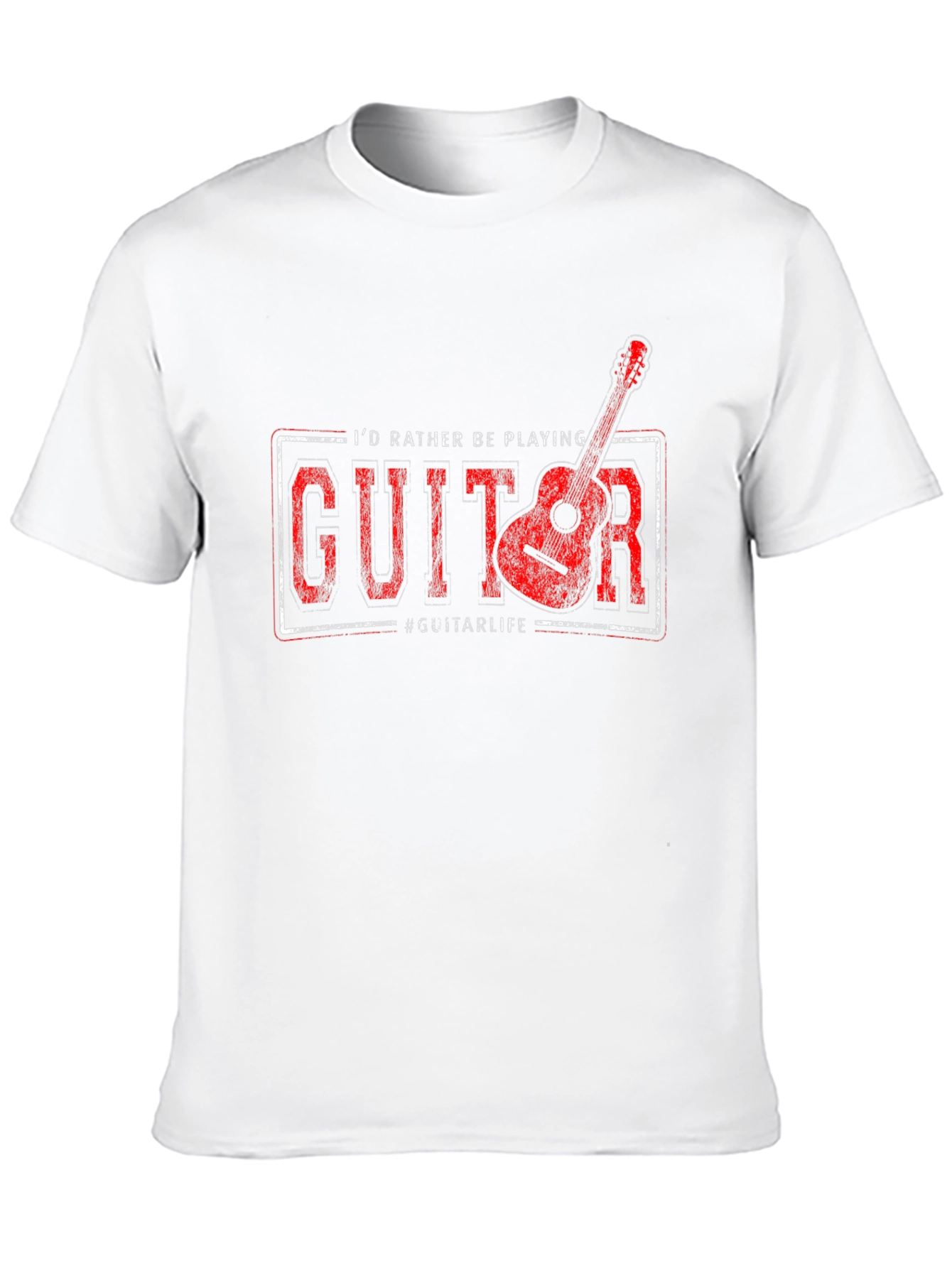 Guitar Player Graphic Tee - Id Rather Be Playing