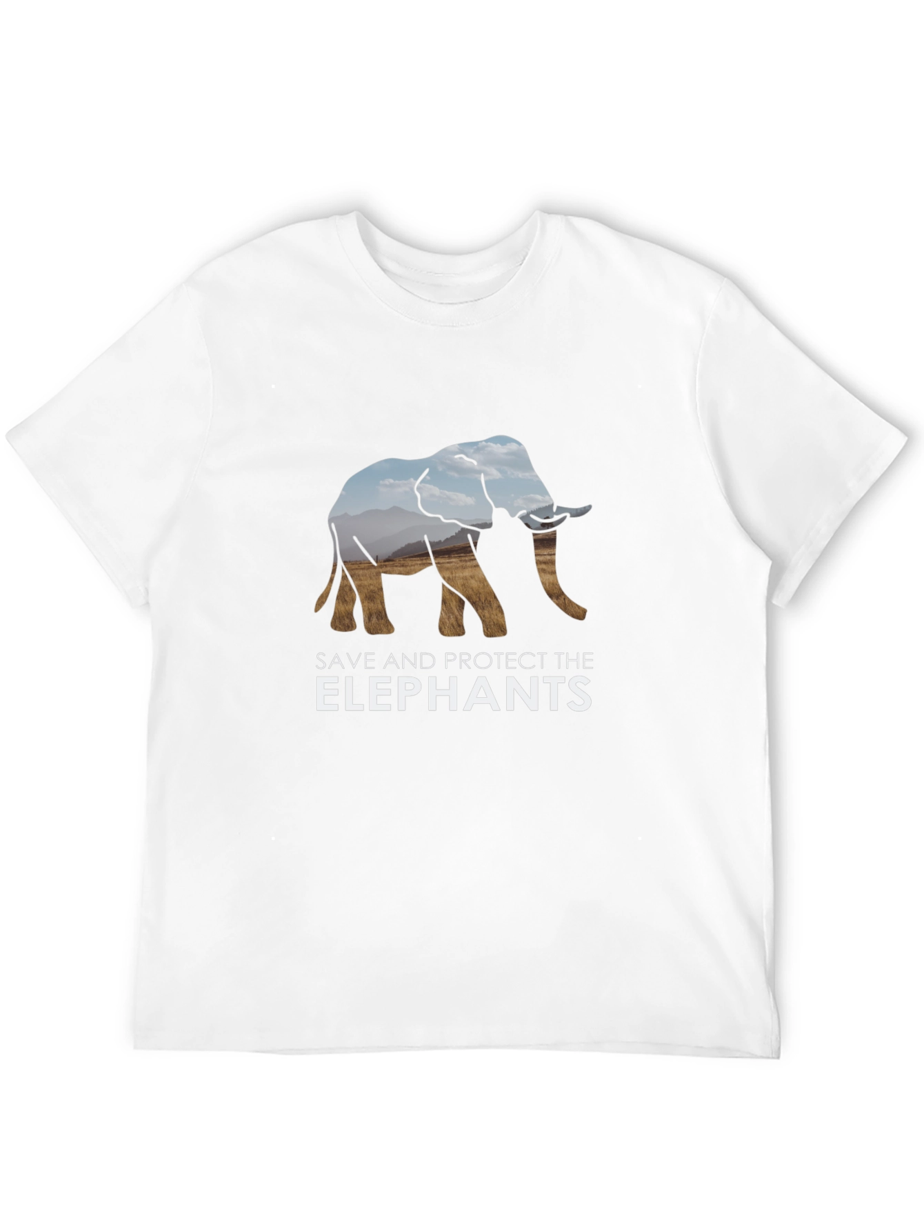 Save The Elephants Graphic Tee - Black