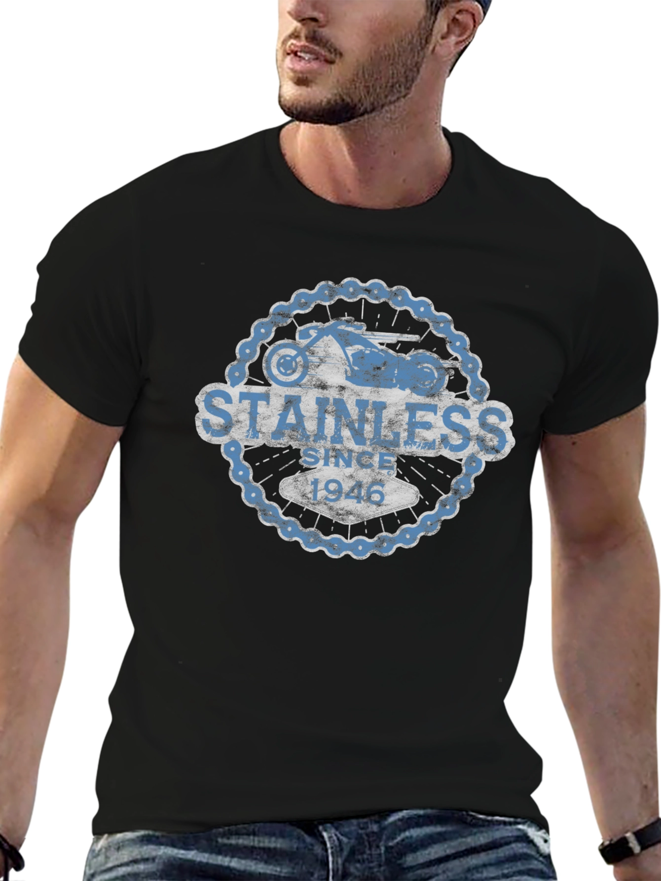 Stainless Since 1946 Motorcycle T-Shirt