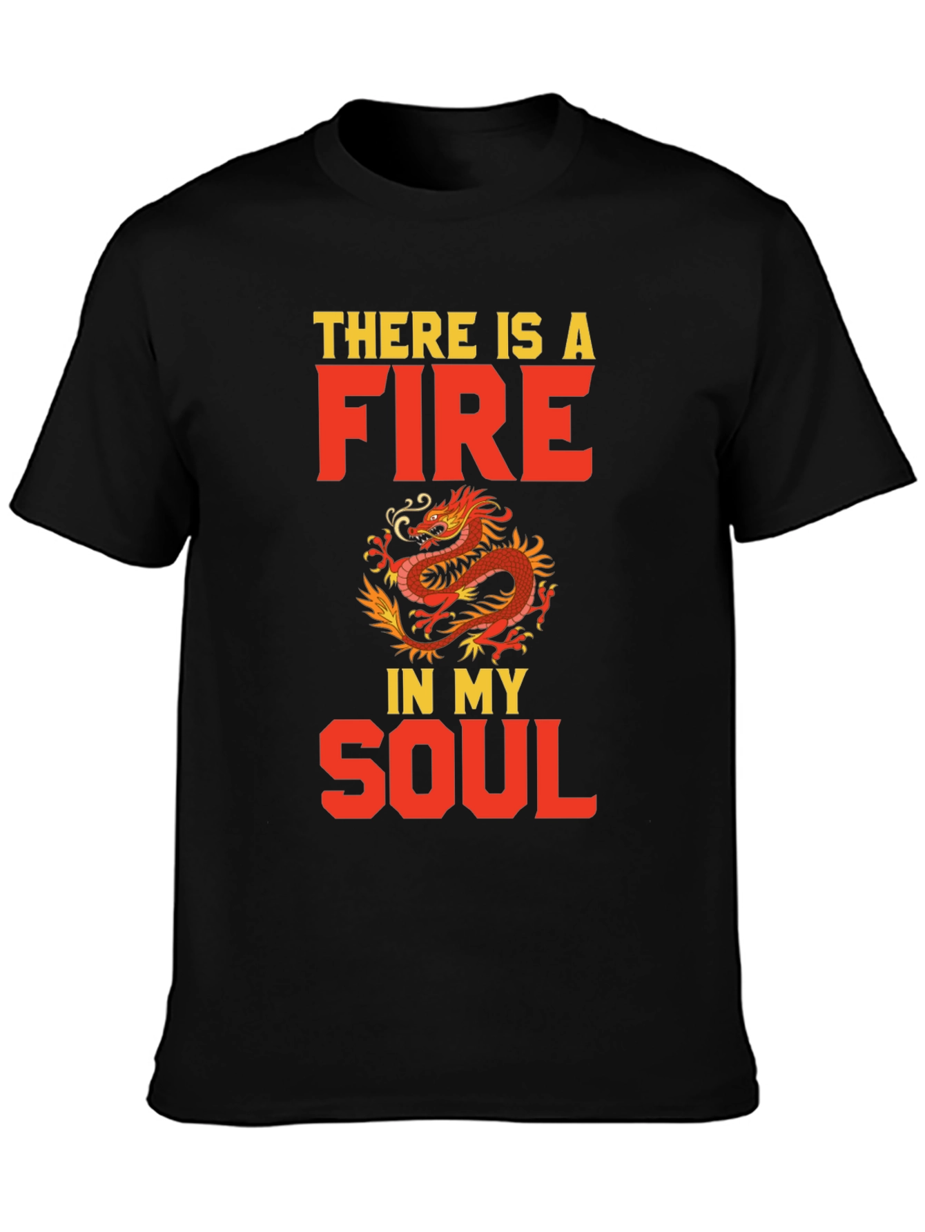 Fiery Soul Dragon Graphic Tee