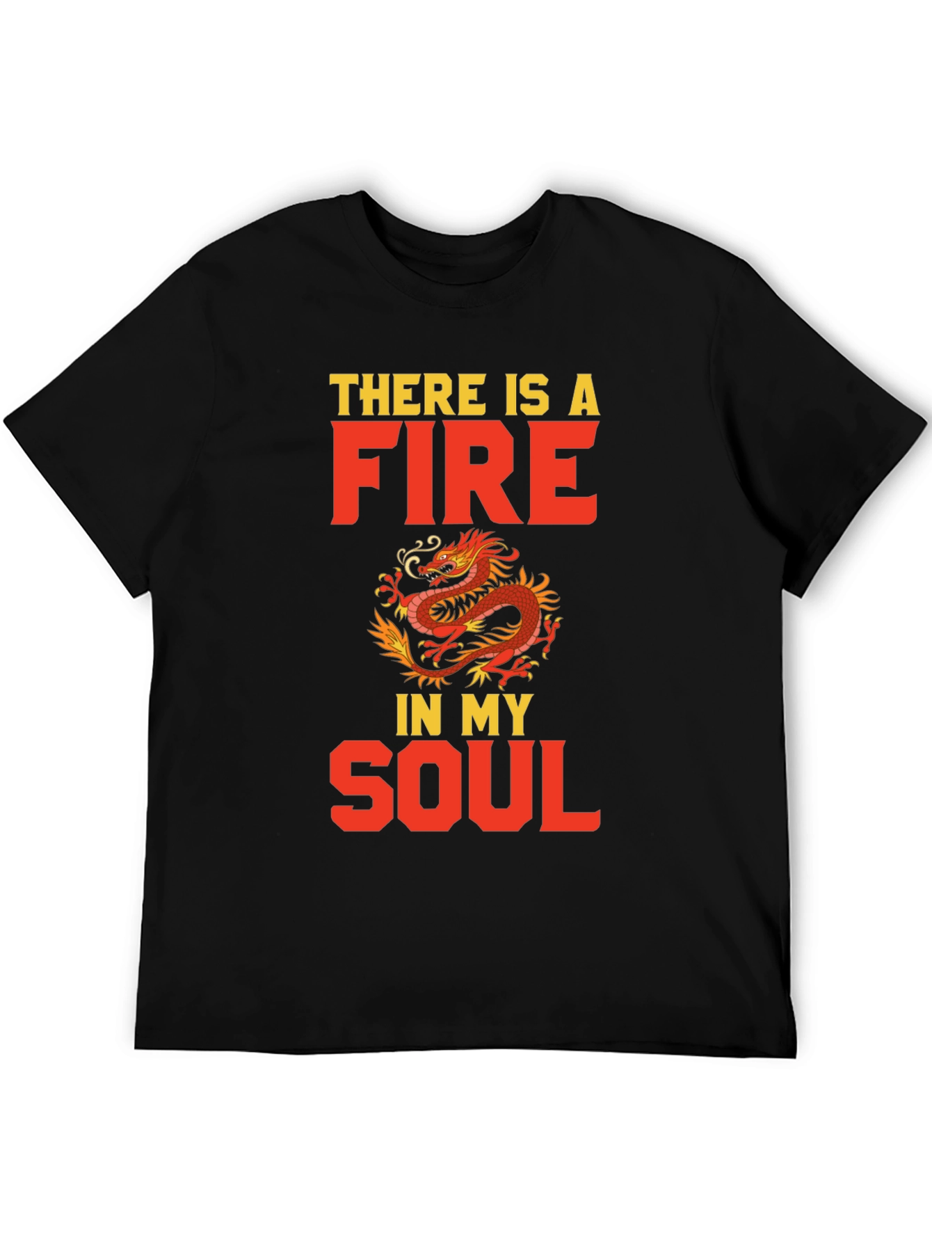 Fiery Soul Dragon Graphic Tee