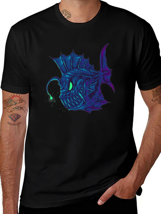 Angler Fish Graphic Tee - Bold Underwater Style