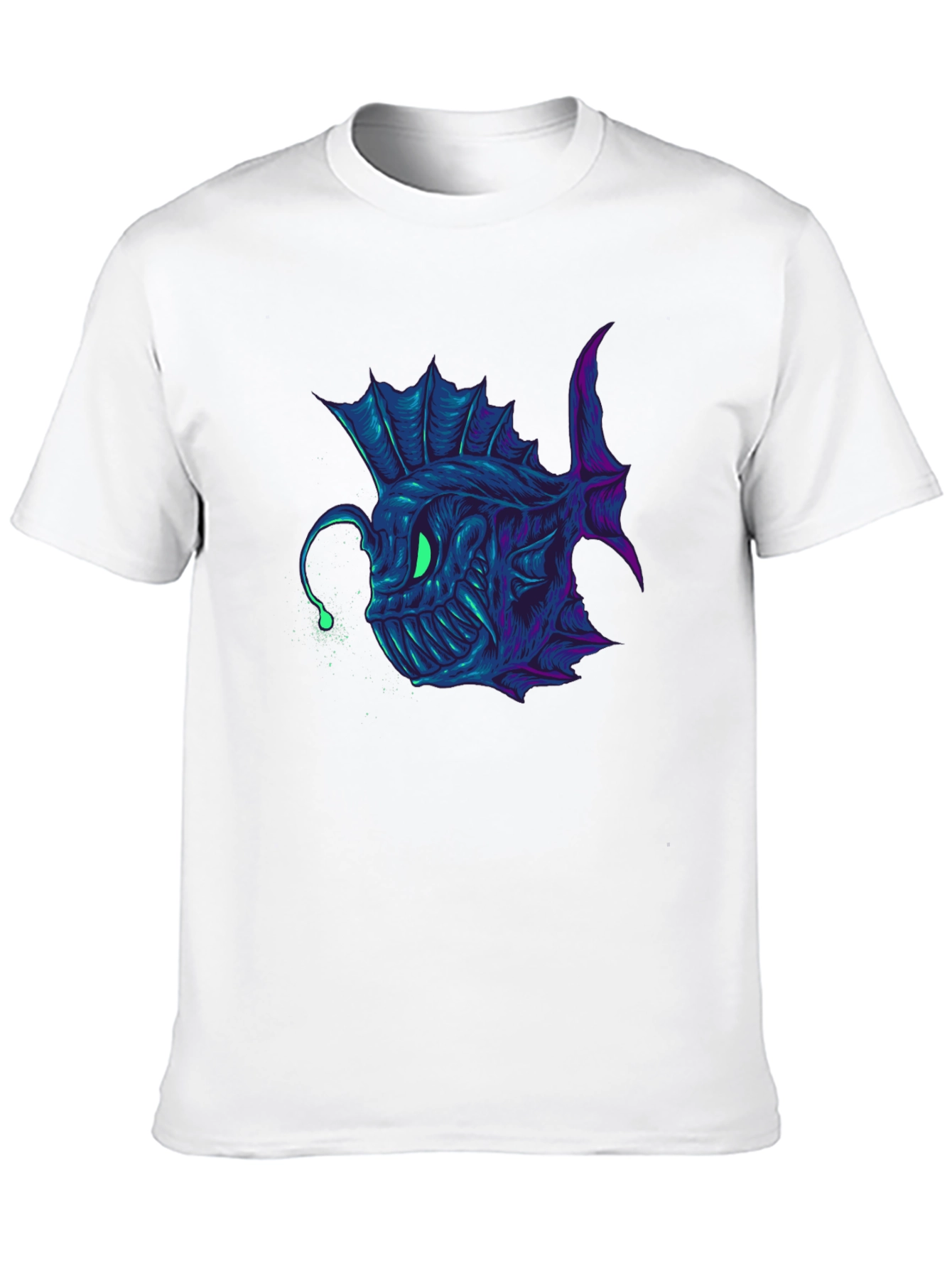Angler Fish Graphic Tee - Bold Underwater Style