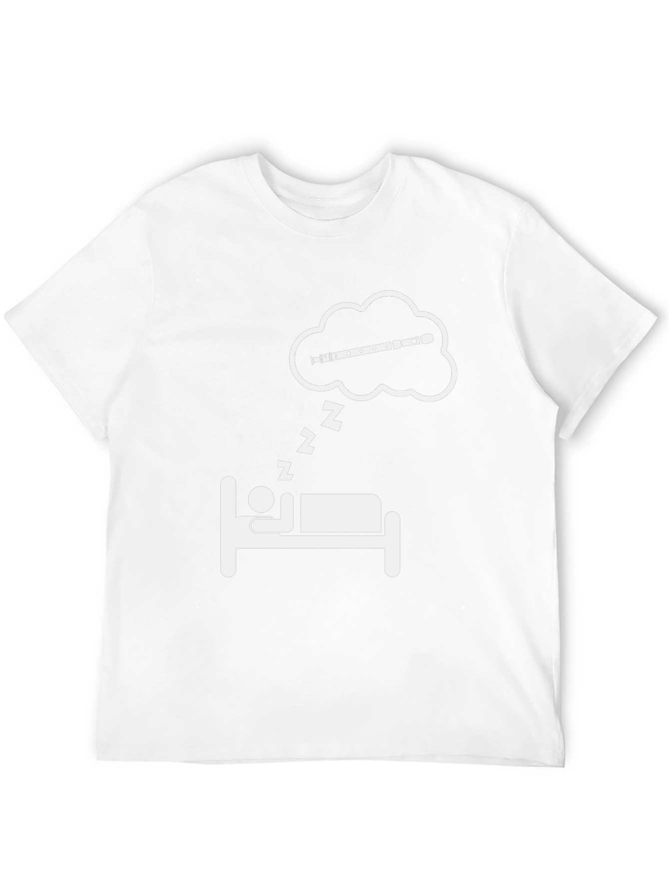 Dreaming Flute T-Shirt - Musicians Sleep Tee