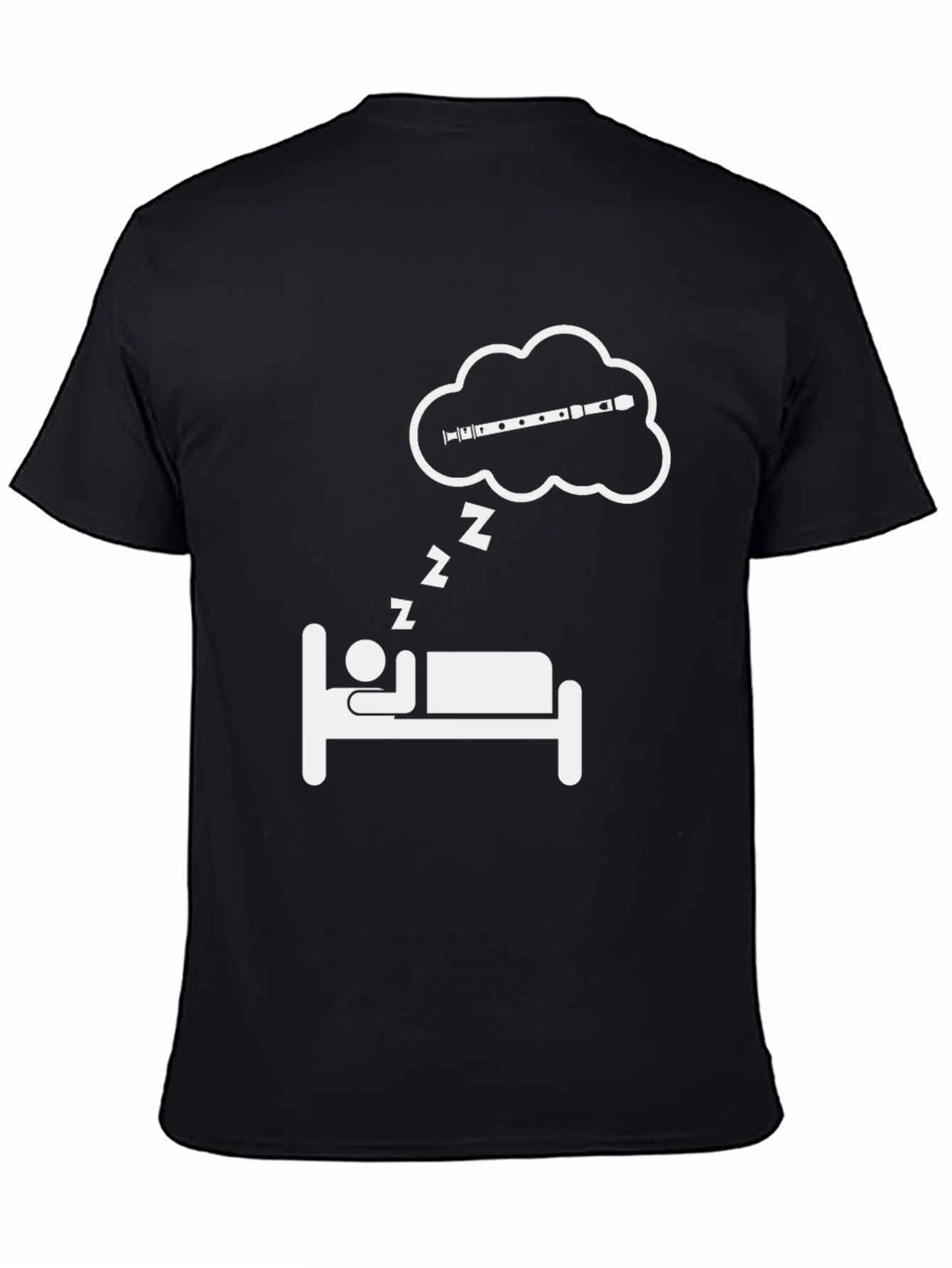 Dreaming Flute T-Shirt - Musicians Sleep Tee