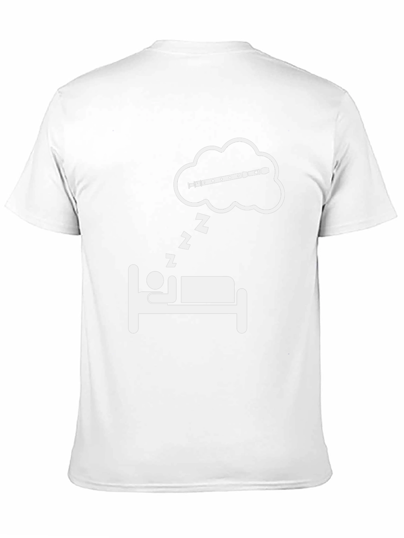 Dreaming Flute T-Shirt - Musicians Sleep Tee