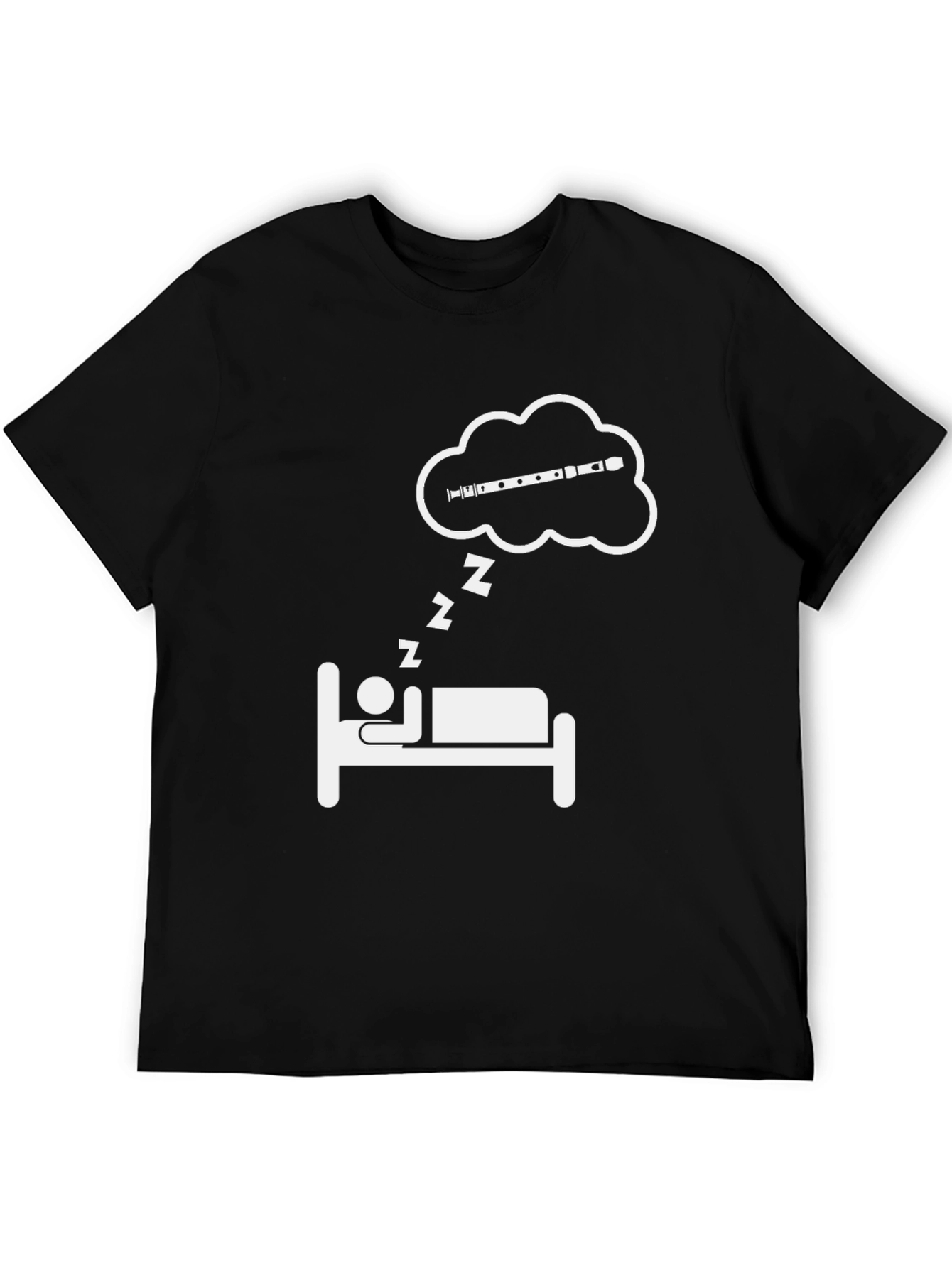 Dreaming Flute T-Shirt - Musicians Sleep Tee