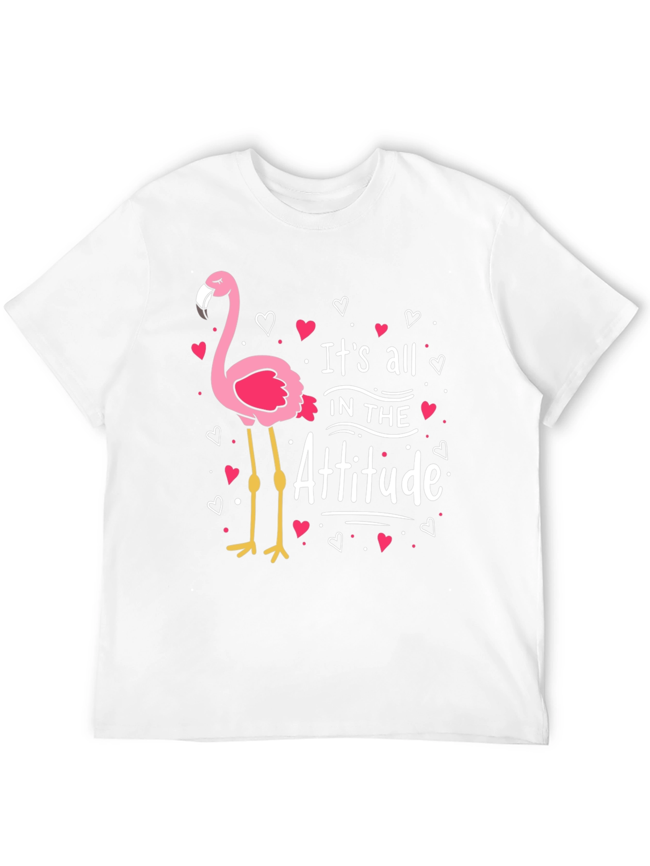 Its All in the Attitude Flamingo Graphic Tee