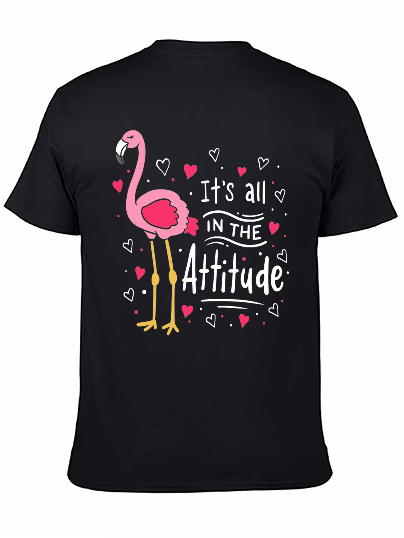 Its All in the Attitude Flamingo Graphic Tee