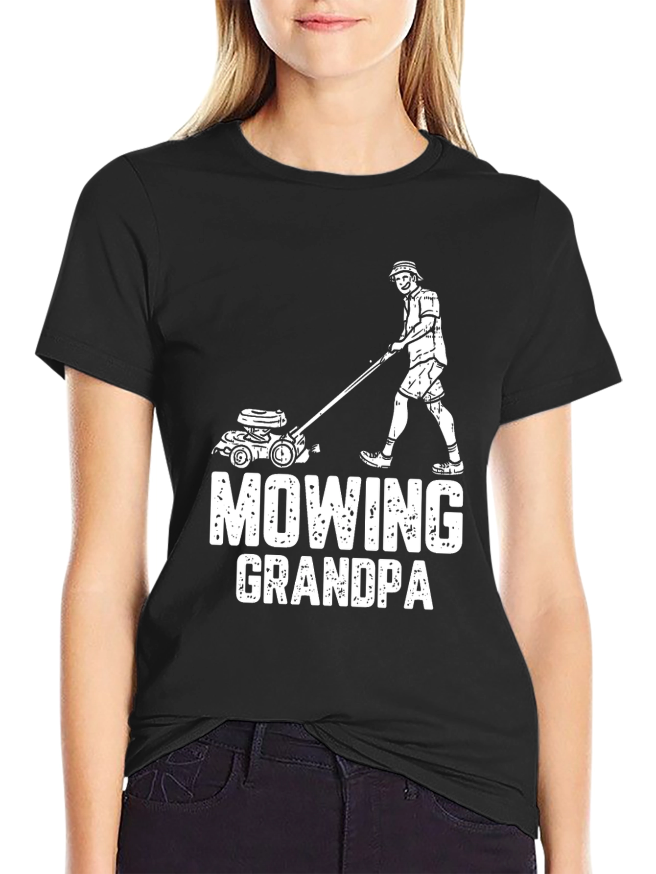 Mowing Grandpa T-Shirt