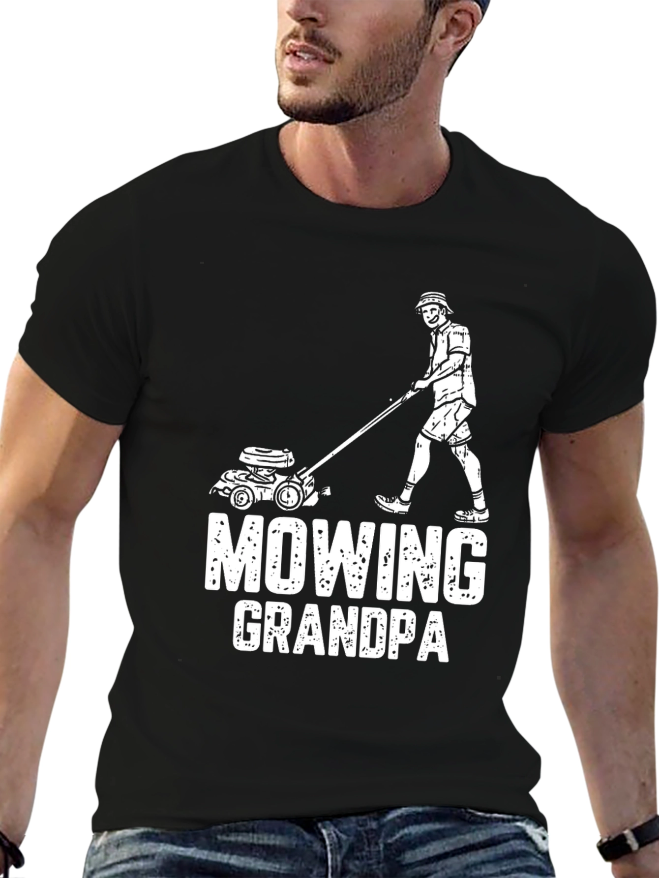 Mowing Grandpa T-Shirt