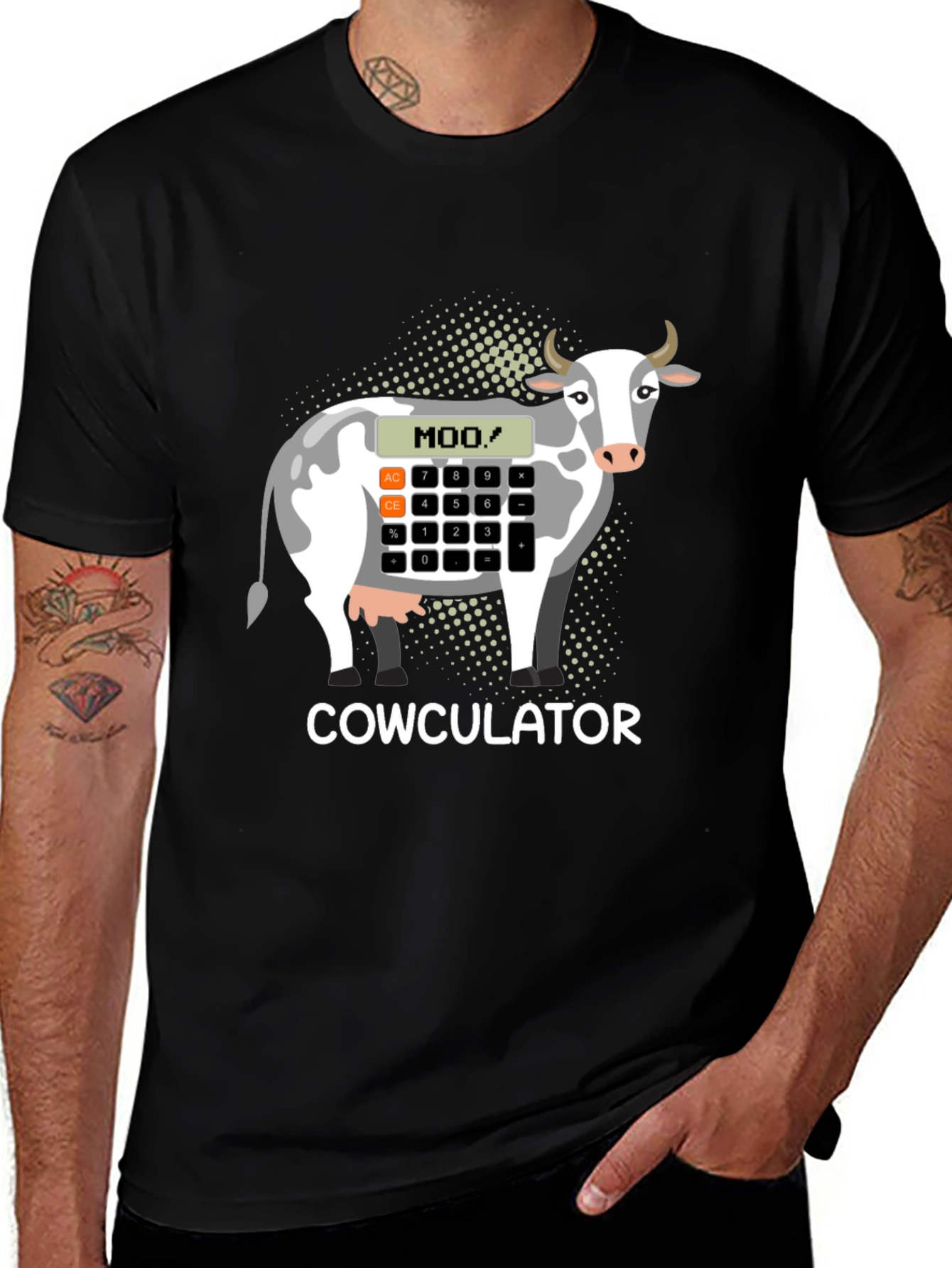 Cowculator T-Shirt - Funny Cow Calculator Design