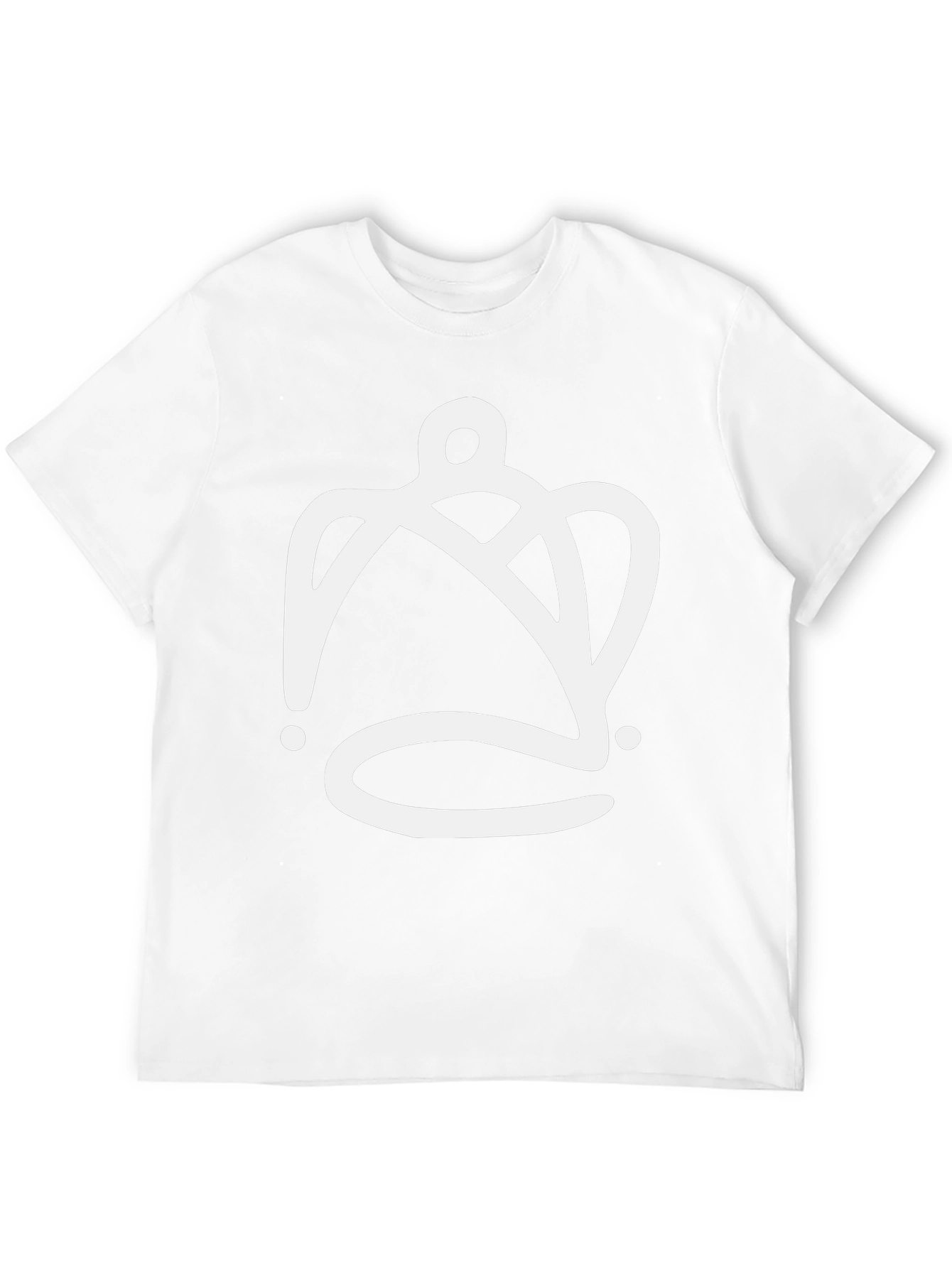Abstract Crown Graphic Tee - Mens Black T-Shirt