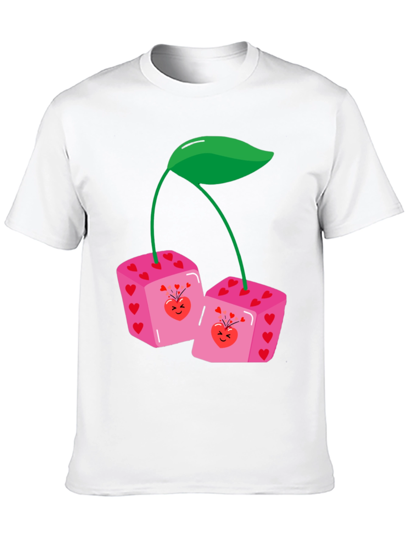 Dice Cherry Graphic Tee - Unique Statement Shirt