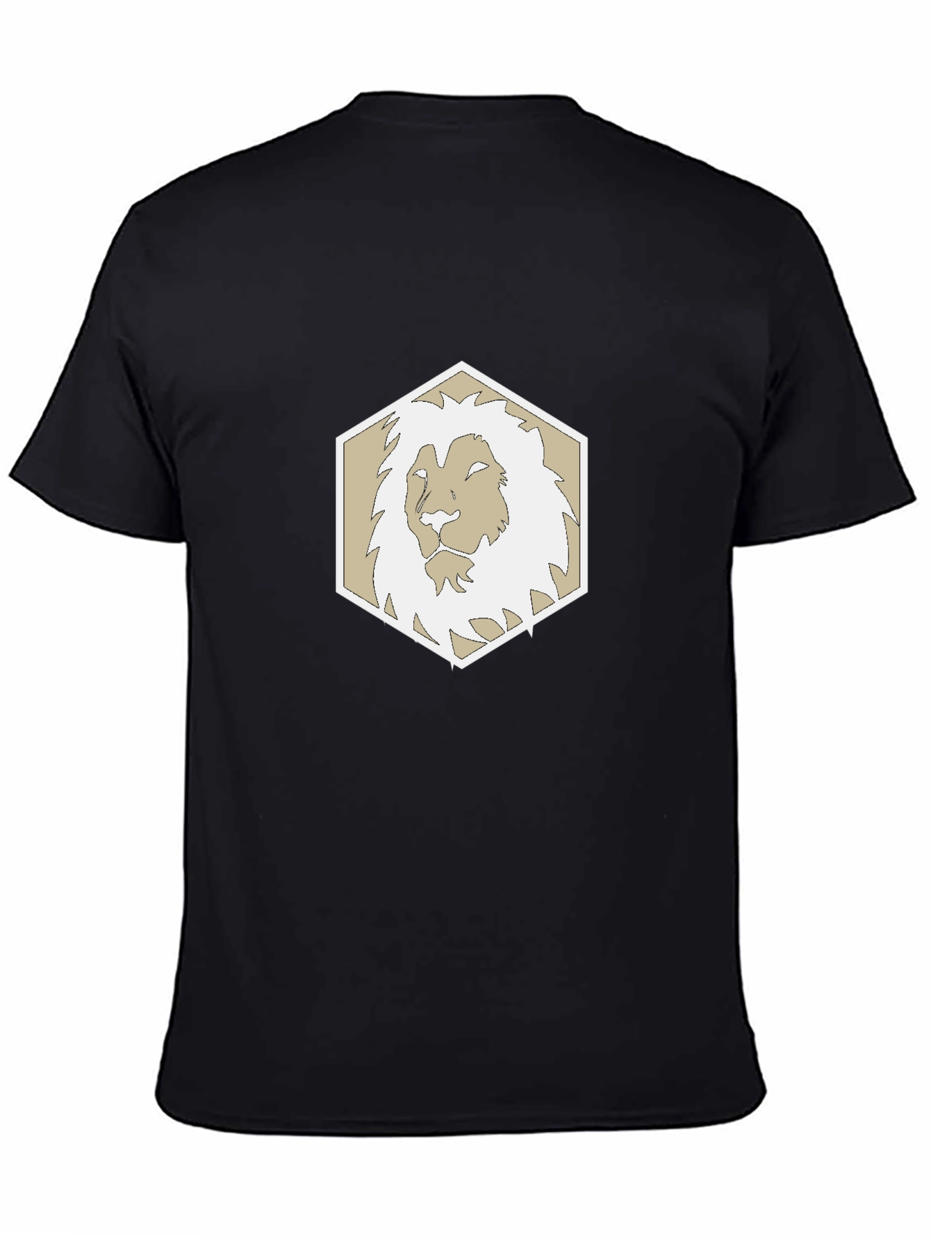 Lion Emblem Black Tee - Stylish Graphic T-Shirt
