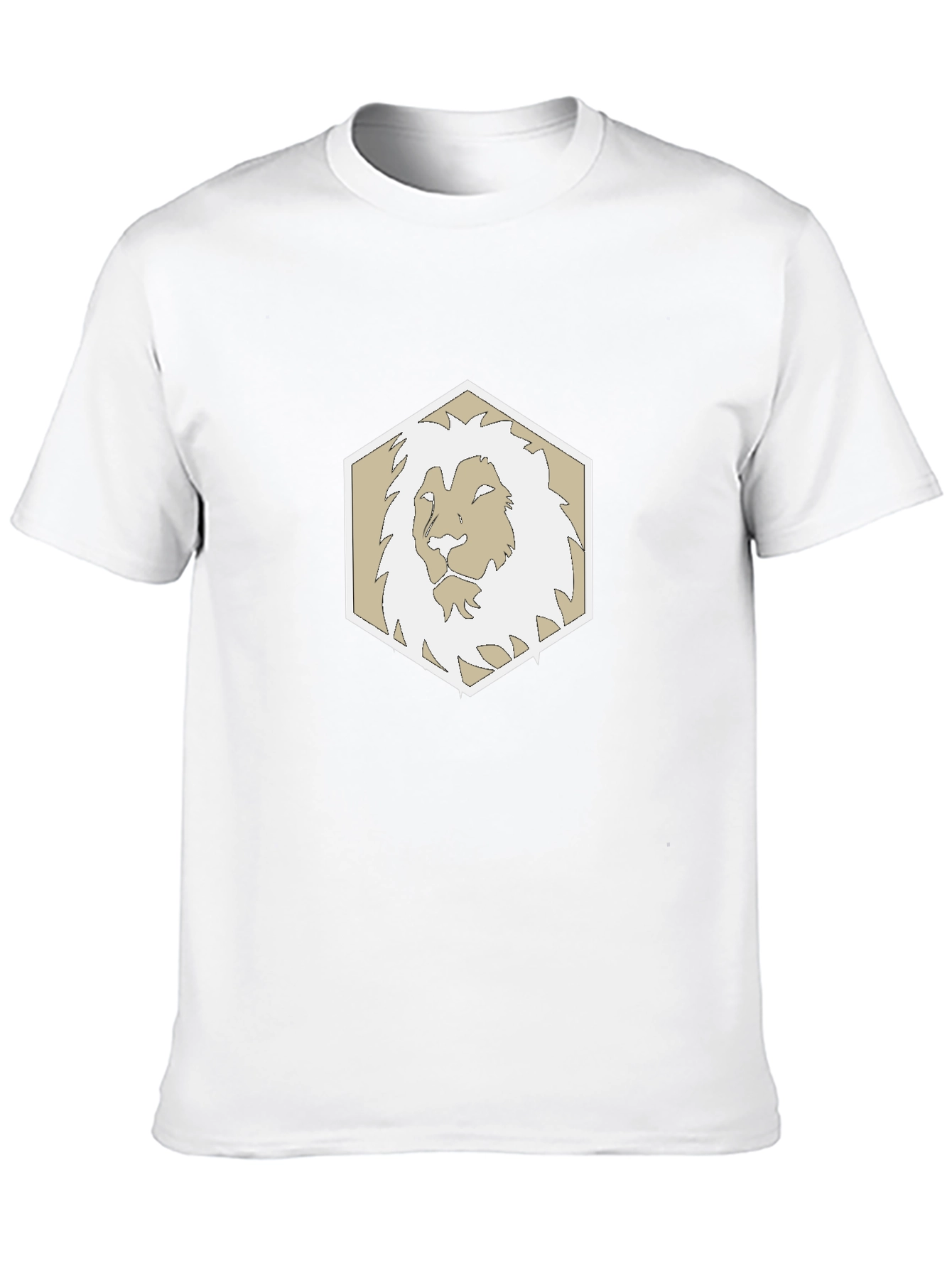 Lion Emblem Black Tee - Stylish Graphic T-Shirt
