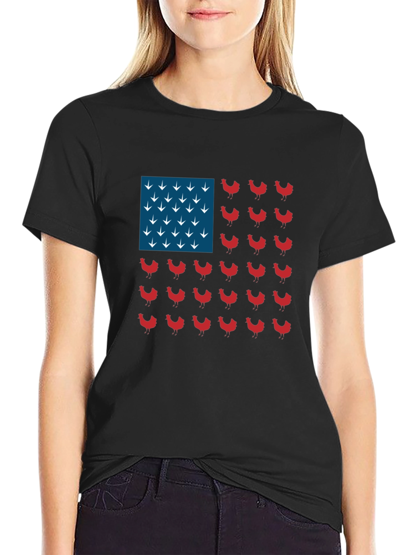 Chicken Flag Graphic Tee