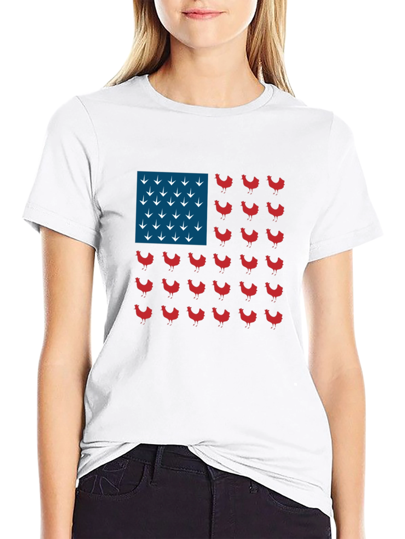 Chicken Flag Graphic Tee