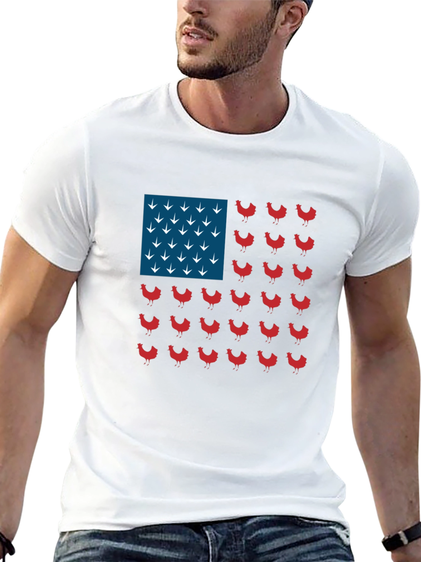 Chicken Flag Graphic Tee