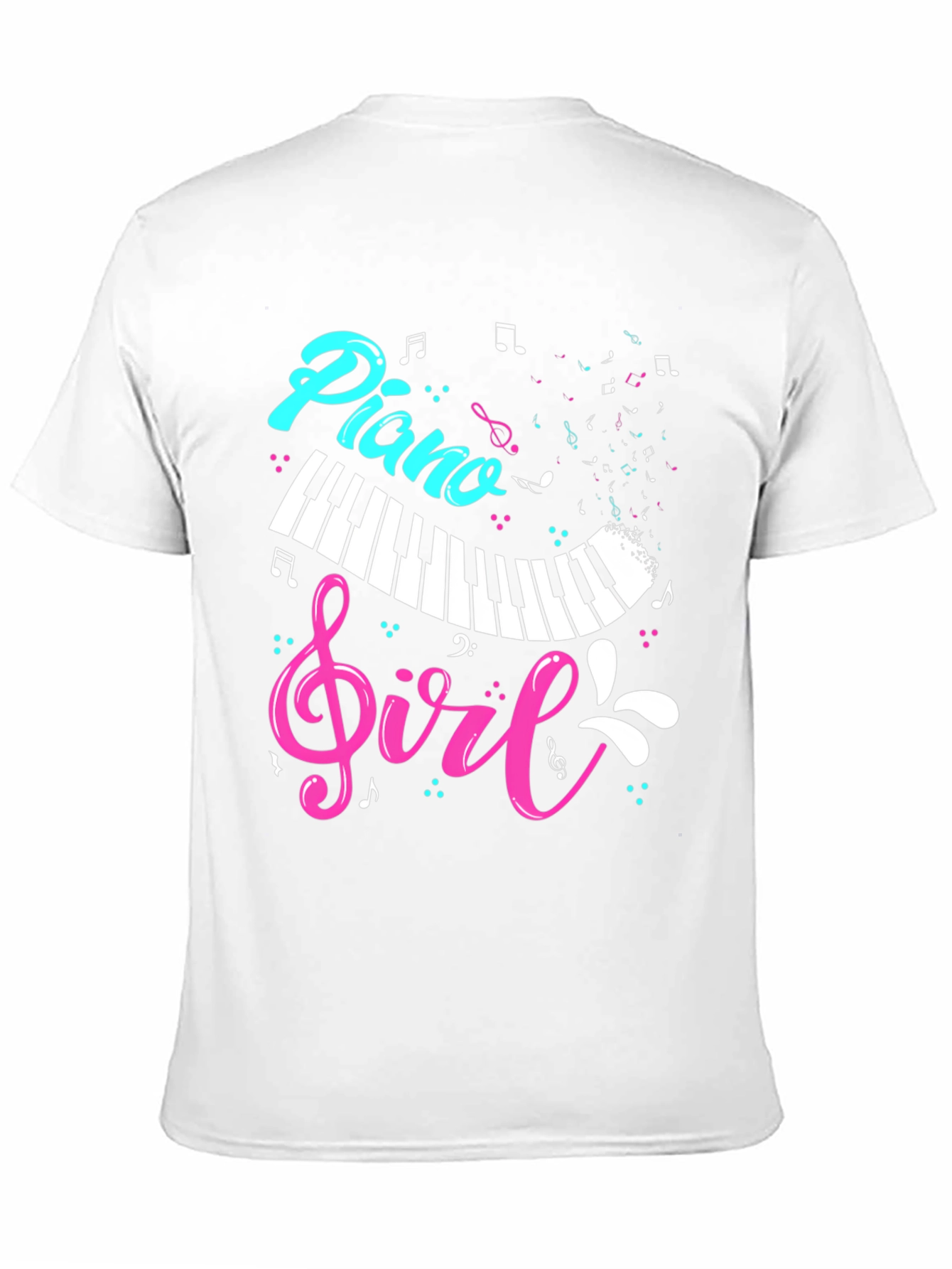 Piano Girl Graphic T-Shirt