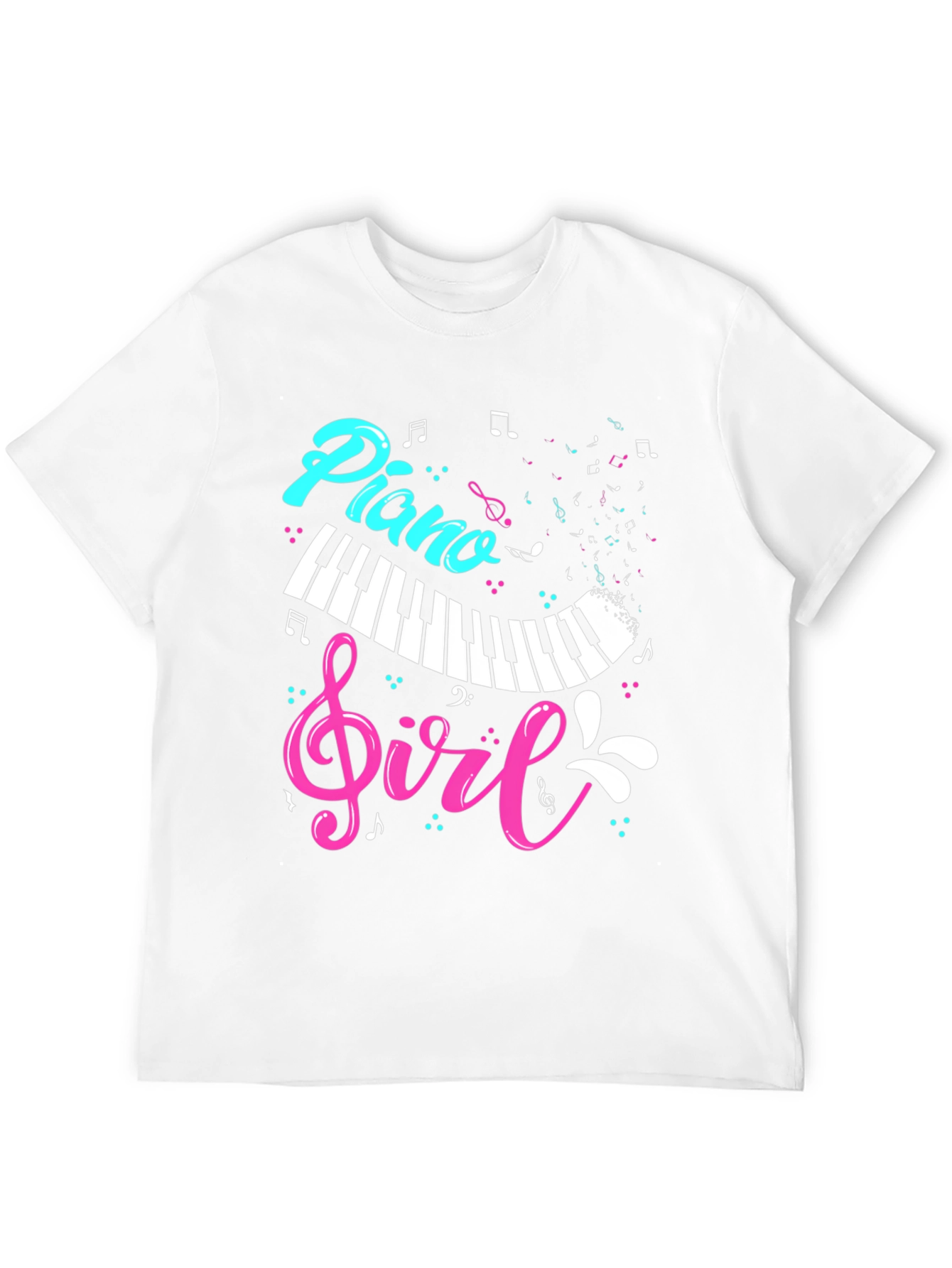 Piano Girl Graphic T-Shirt