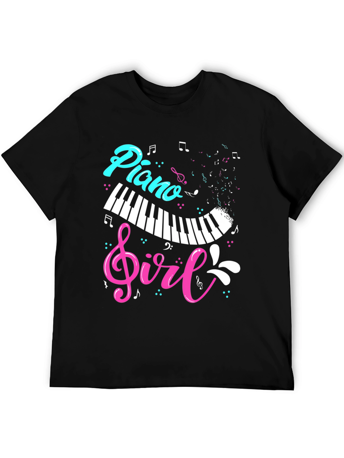 Piano Girl Graphic T-Shirt