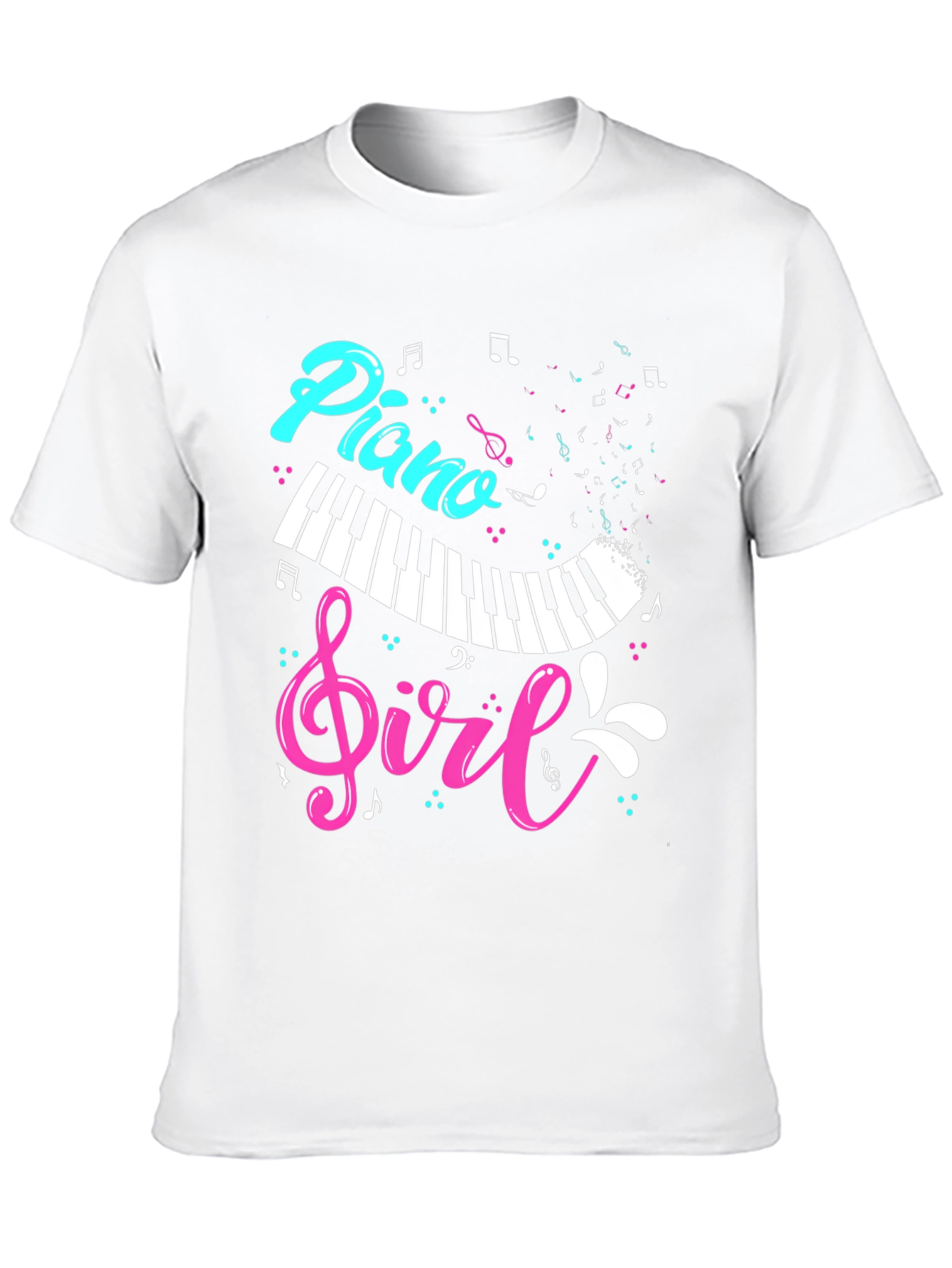 Piano Girl Graphic T-Shirt