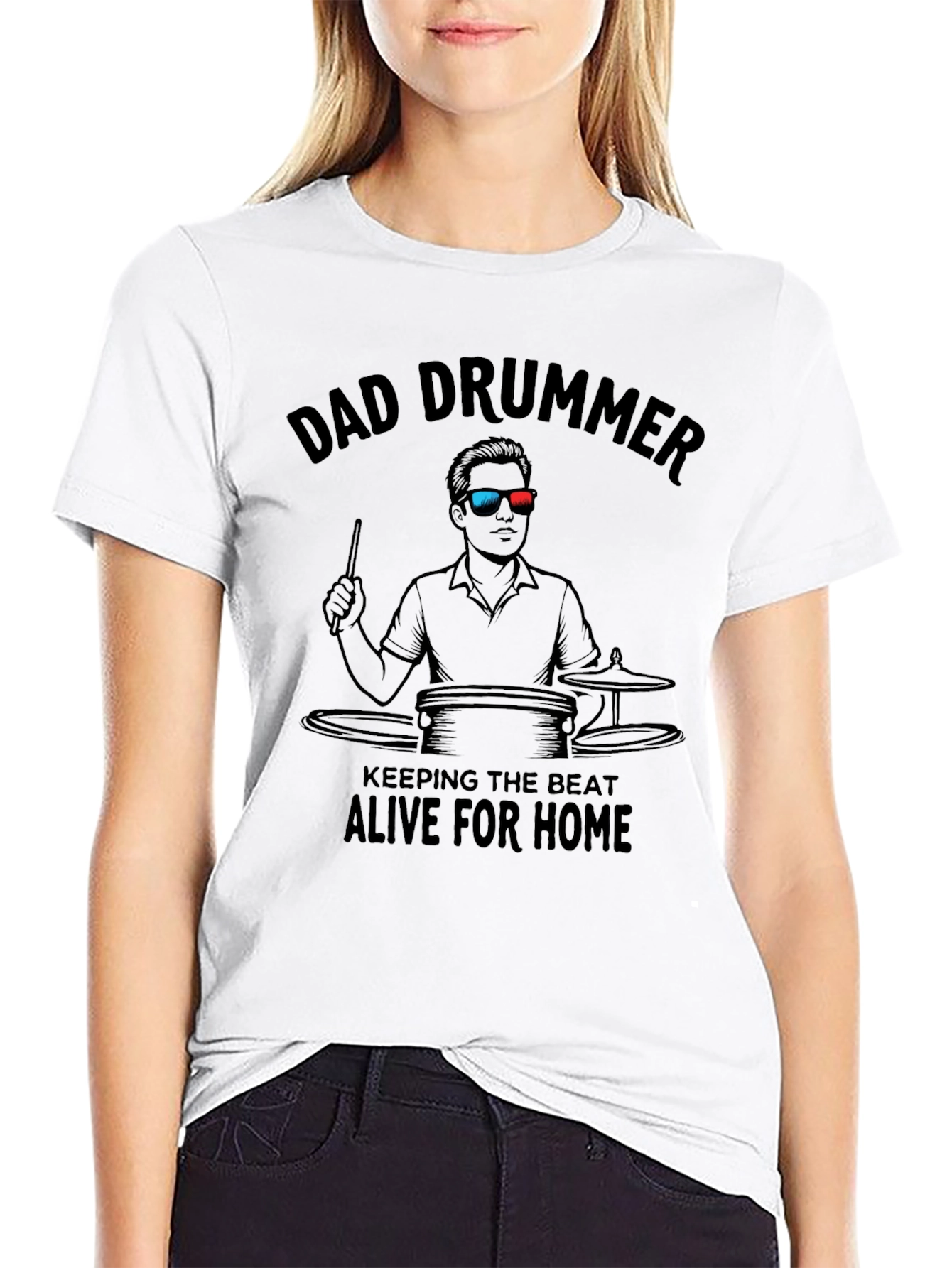 Dad Drummer T-Shirt: Keeping the Beat Alive!