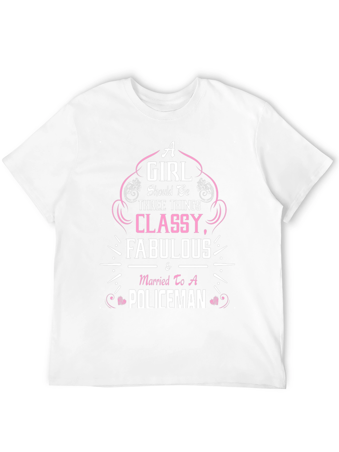 Classy Fabulous Policeman Wife T-Shirt