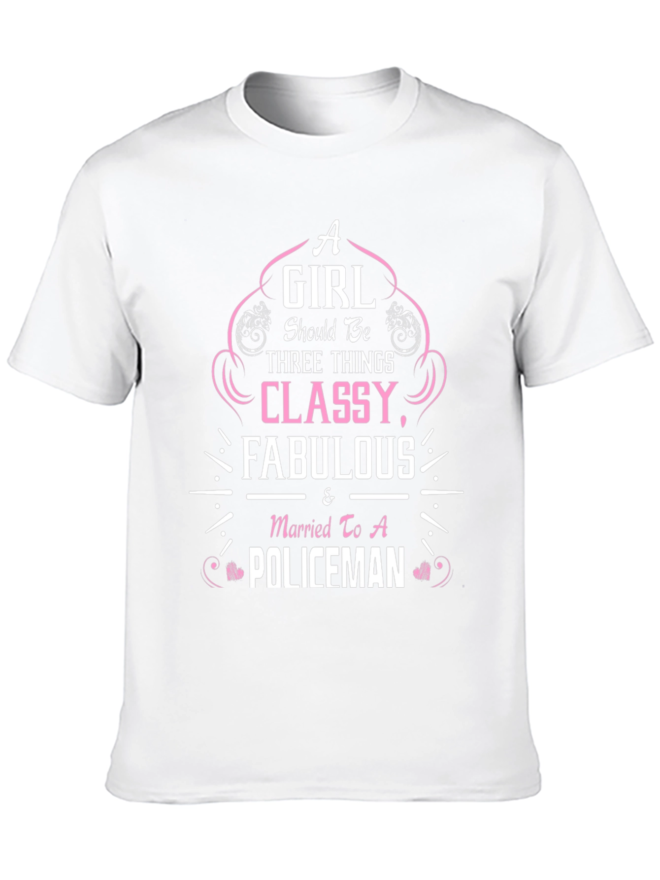 Classy Fabulous Policeman Wife T-Shirt