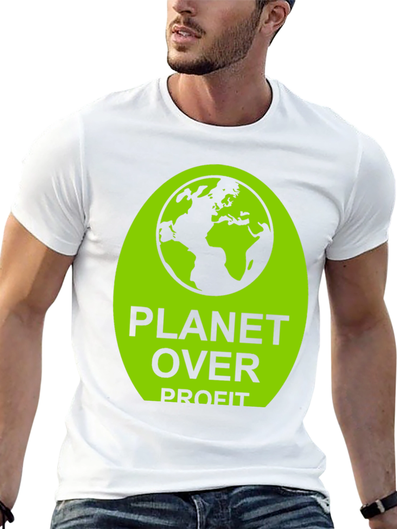 Planet Over Profit Graphic Tee - Eco-Friendly T-Shirt