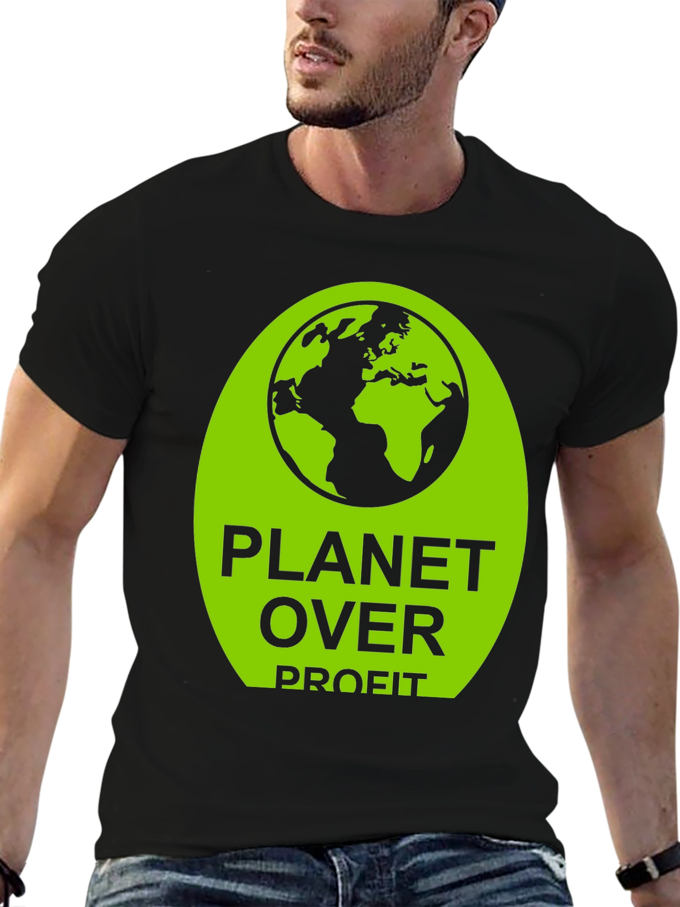 Planet Over Profit Graphic Tee - Eco-Friendly T-Shirt