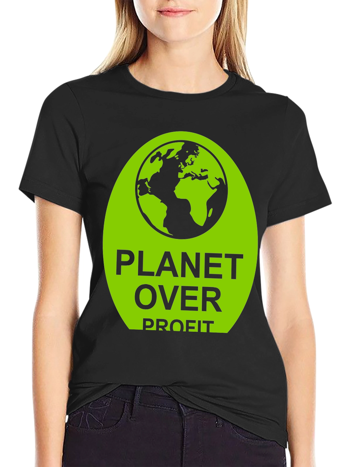 Planet Over Profit Graphic Tee - Eco-Friendly T-Shirt