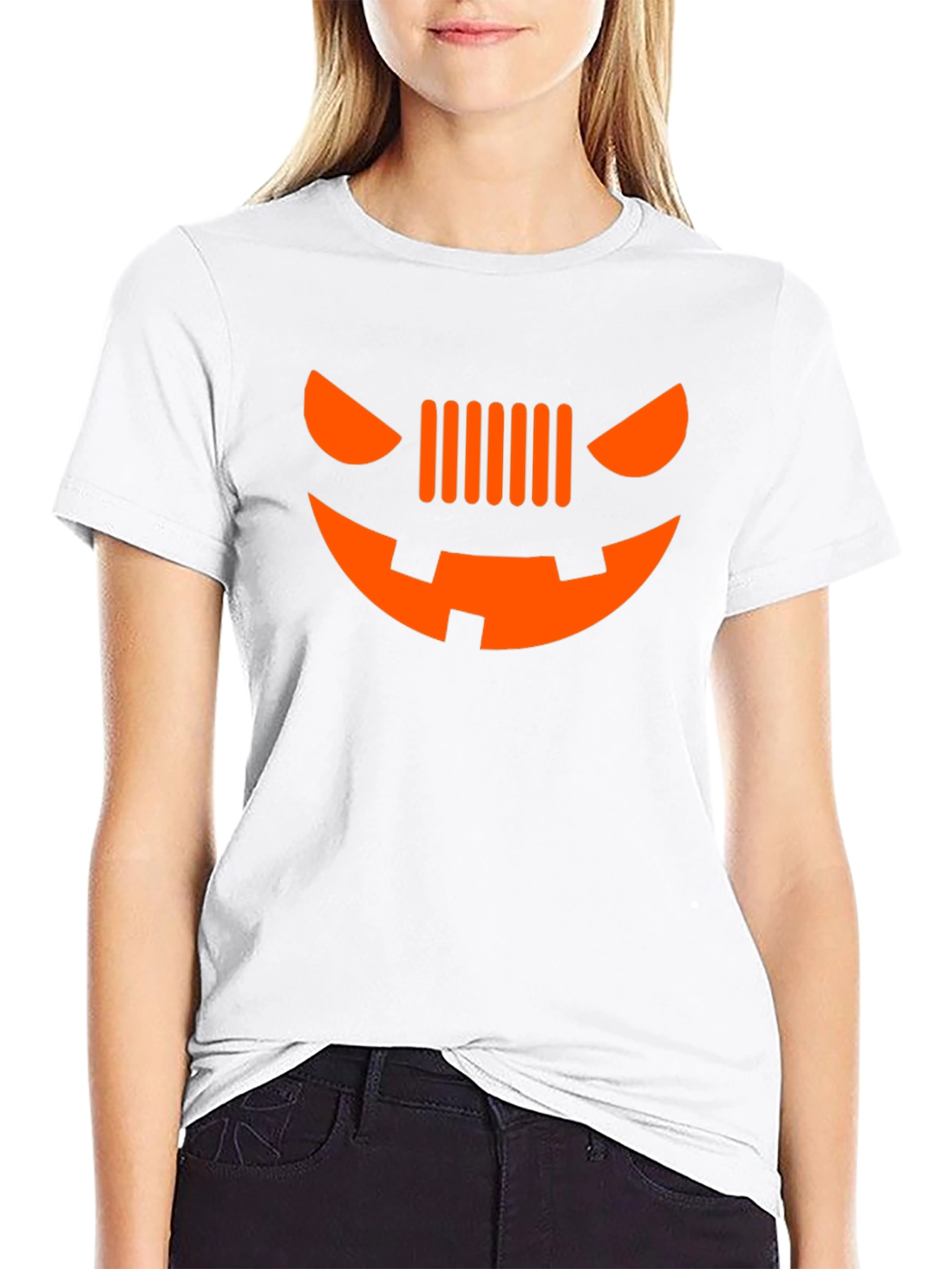 Halloween Jeep Grille Face T-Shirt - Spooky Style