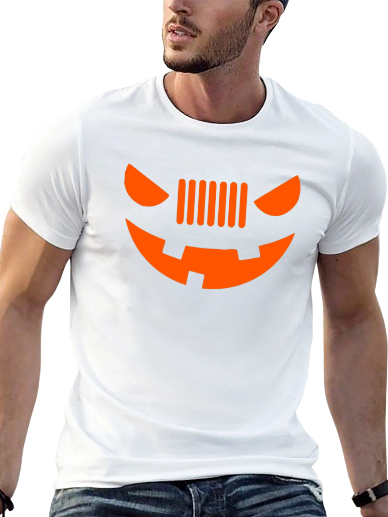 Halloween Jeep Grille Face T-Shirt - Spooky Style