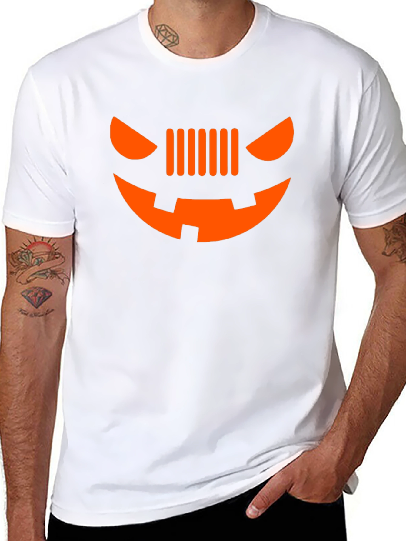 Halloween Jeep Grille Face T-Shirt - Spooky Style