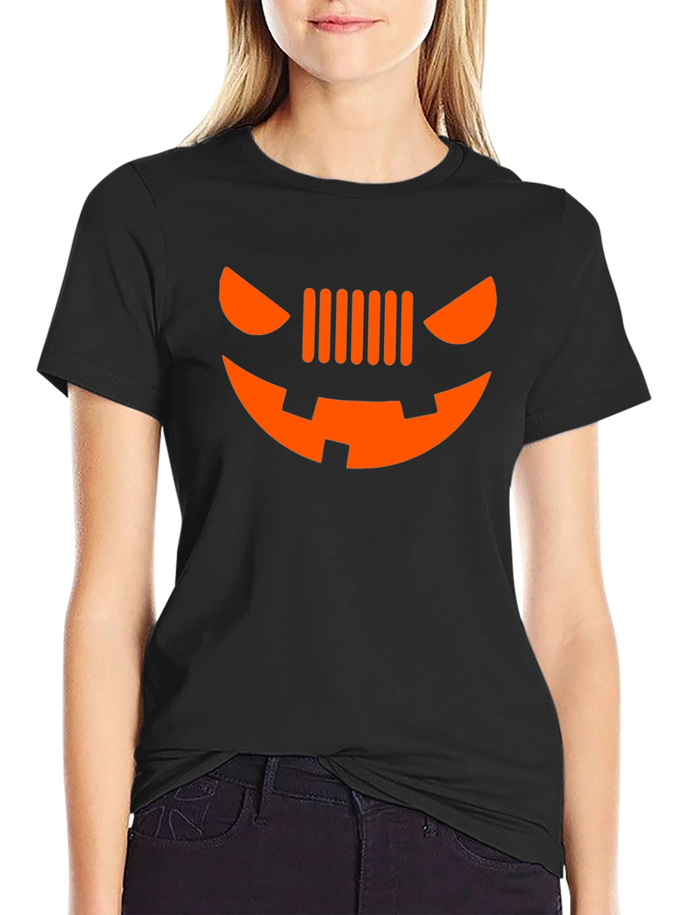 Halloween Jeep Grille Face T-Shirt - Spooky Style
