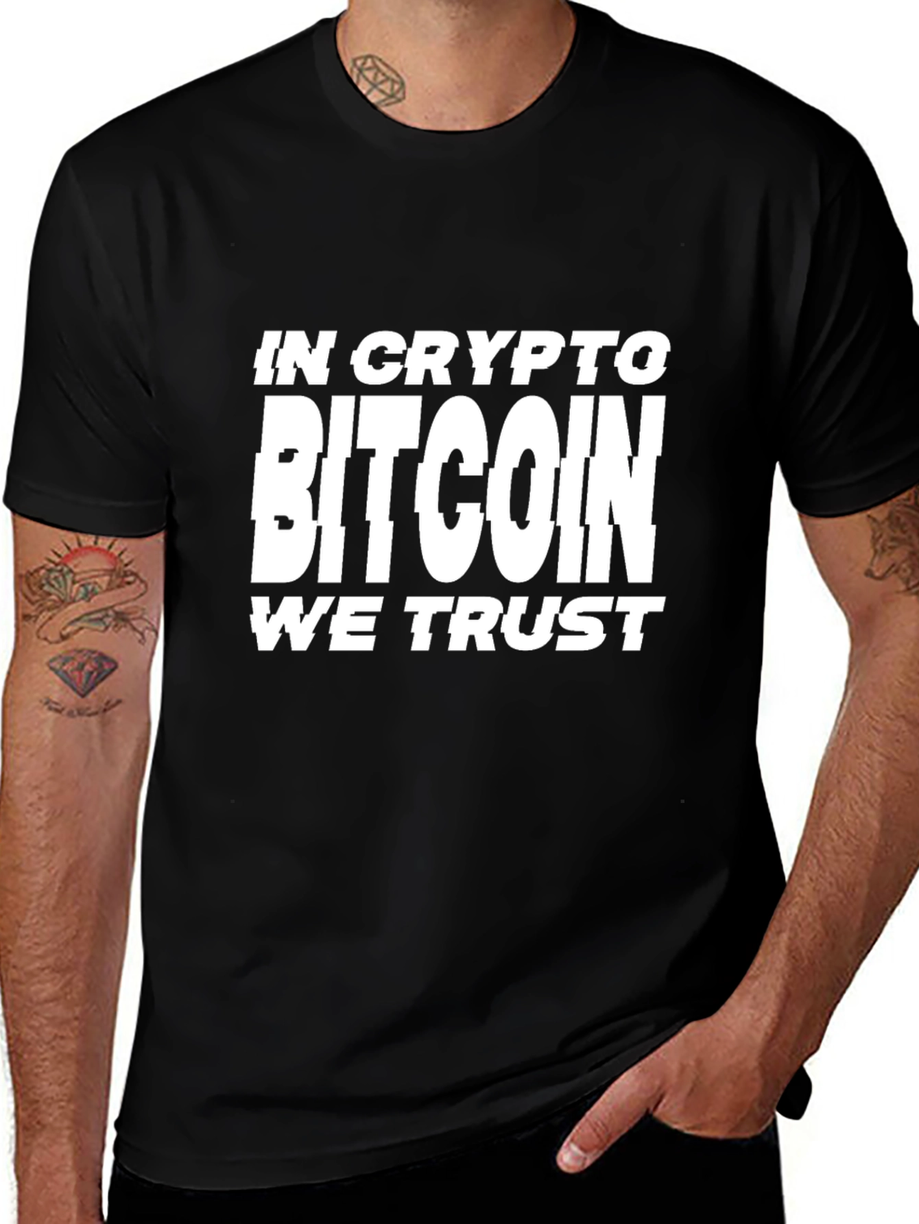 Bitcoin Crypto T-Shirt - In Crypto We Trust Tee