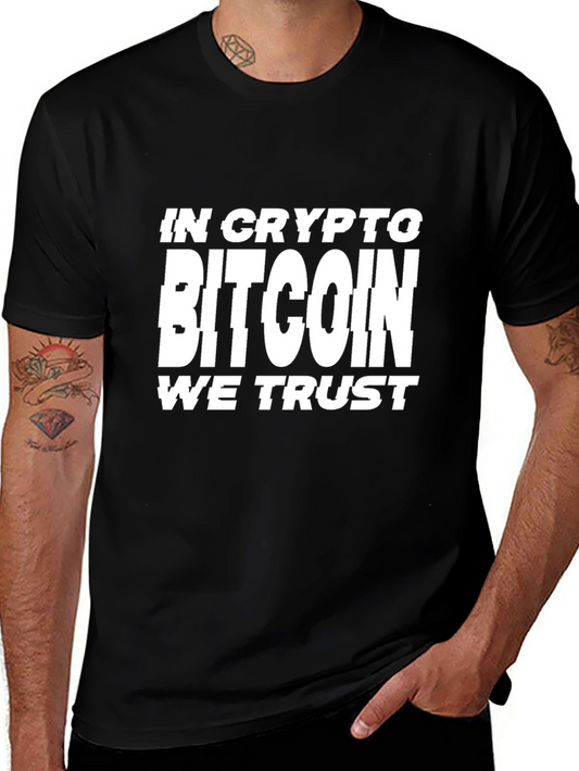 Bitcoin Crypto T-Shirt - In Crypto We Trust Tee