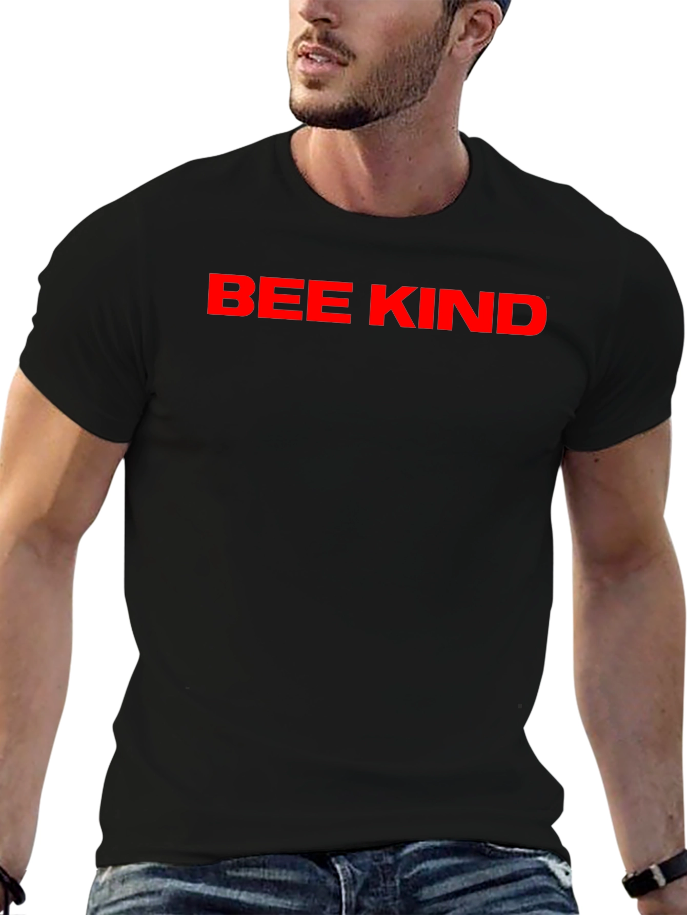 Bee Kind Black T-Shirt - Positive Message