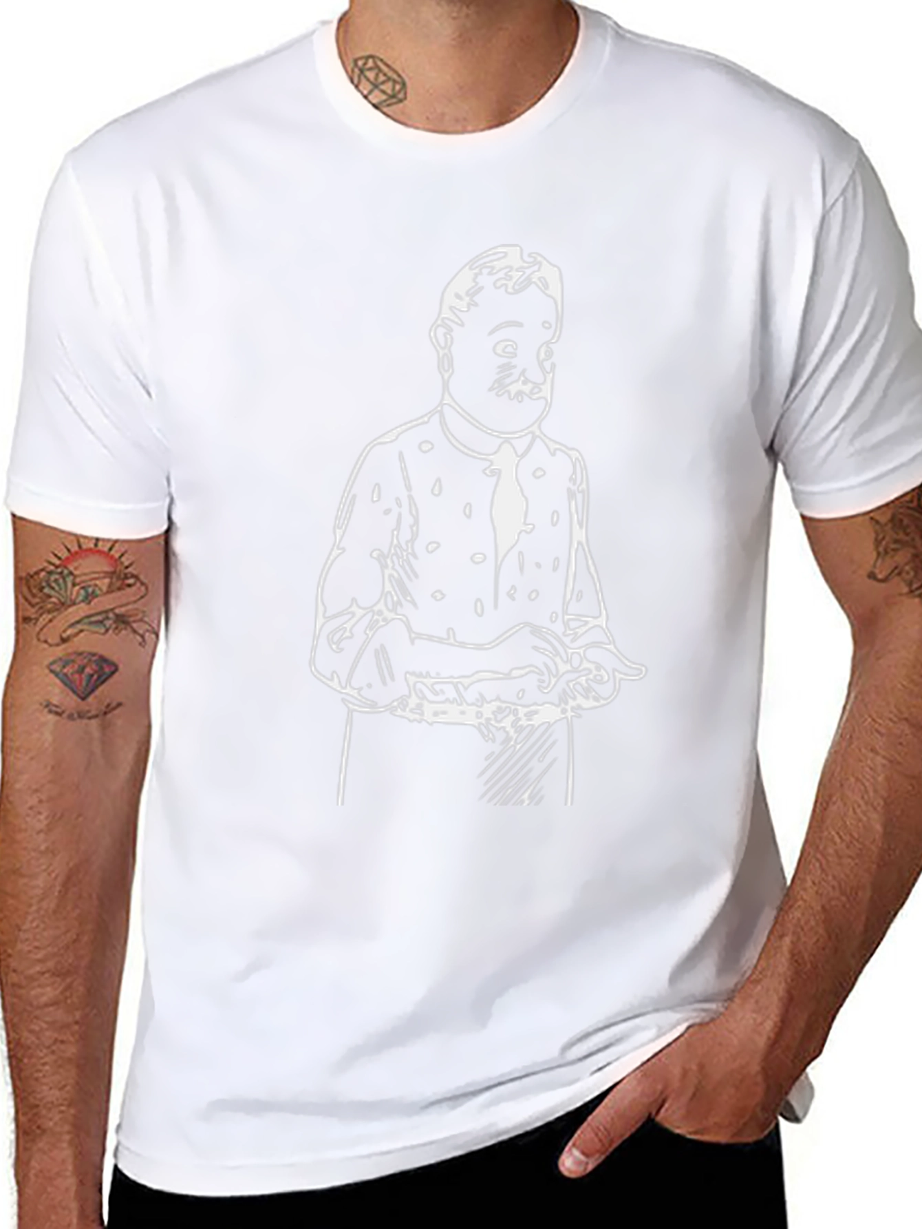 Retro Cartoon Black Graphic Tee