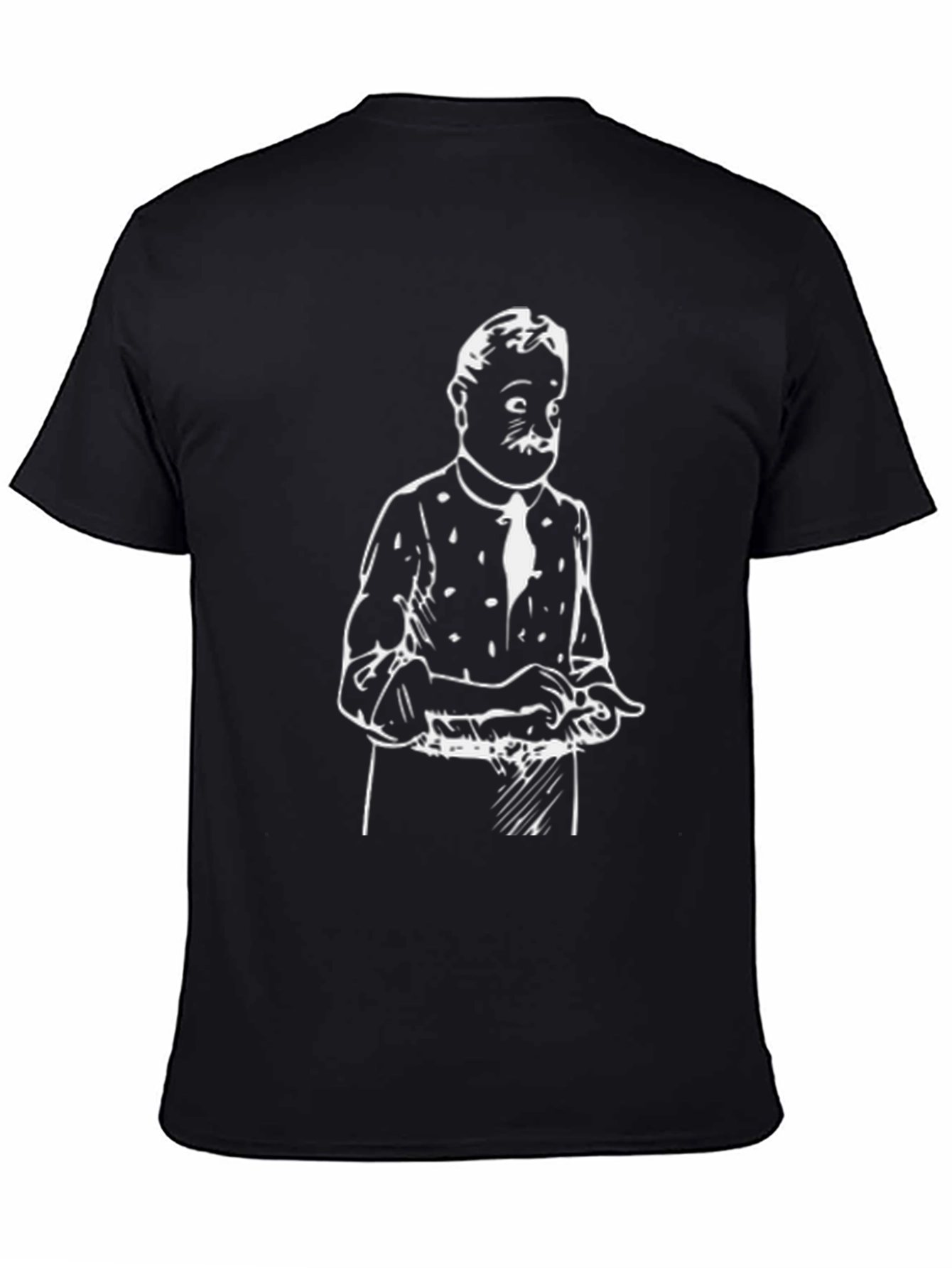 Retro Cartoon Black Graphic Tee